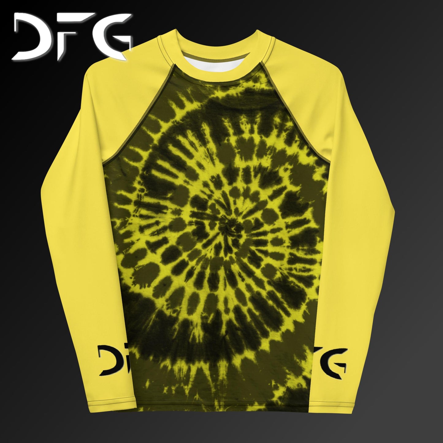 Youth Yellow TiDi Long-Sleeved Rash Guard