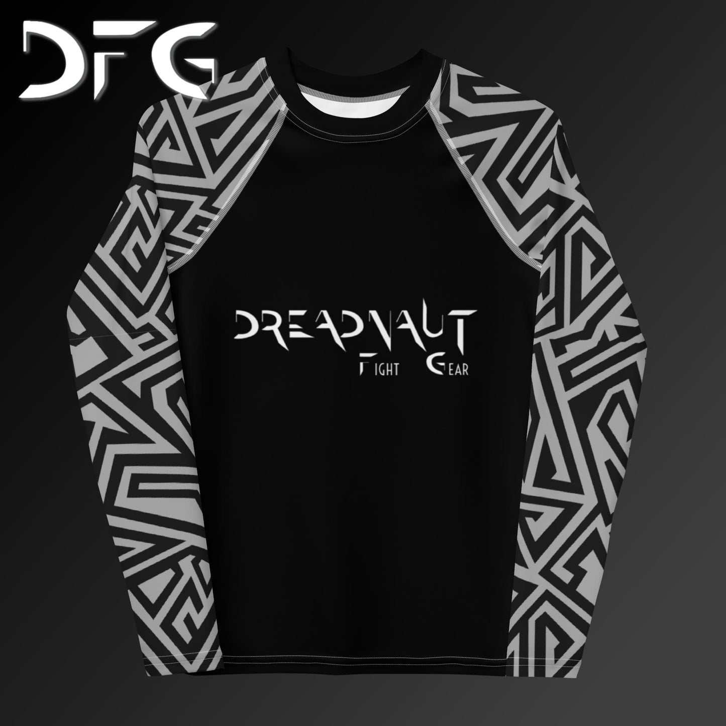 Youth Grey Rash Guard Zig-Zag