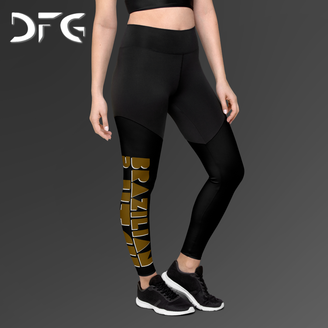 Feminine-Fit Squat-Proof Leggings Jiu-Jitsu Brown