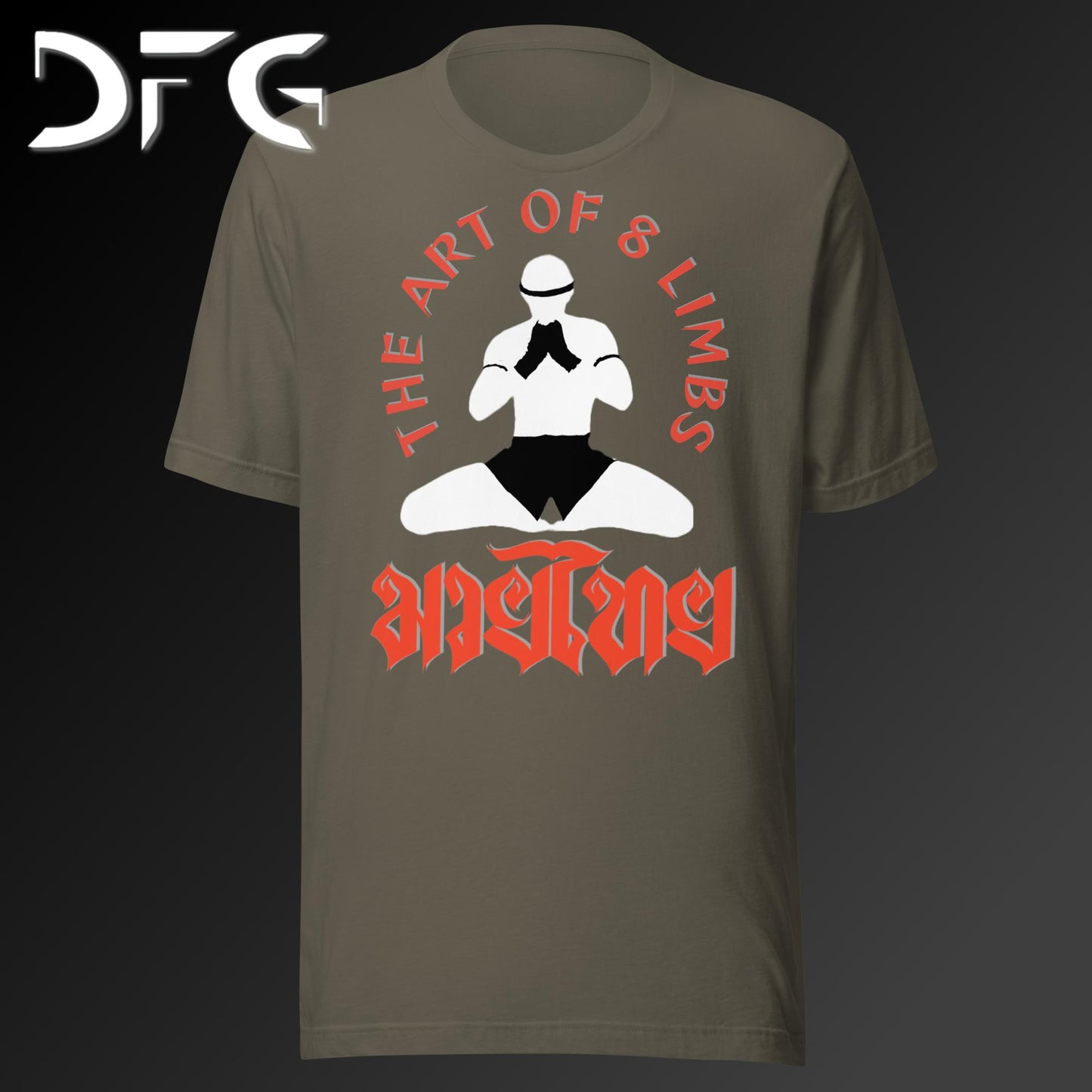 Adult Short-Sleeved T-Shirt Muay Thai Red