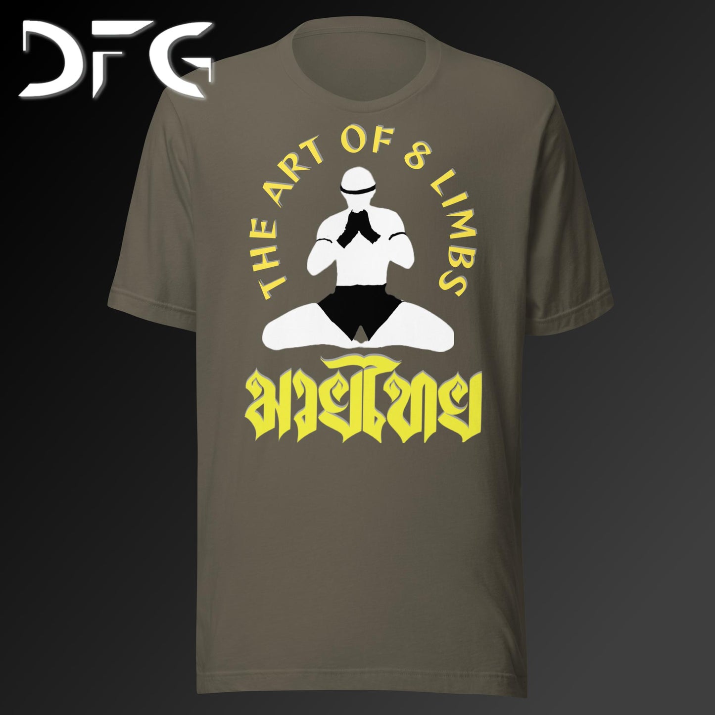 Adult Short-Sleeved T-Shirt Muay Thai Yellow