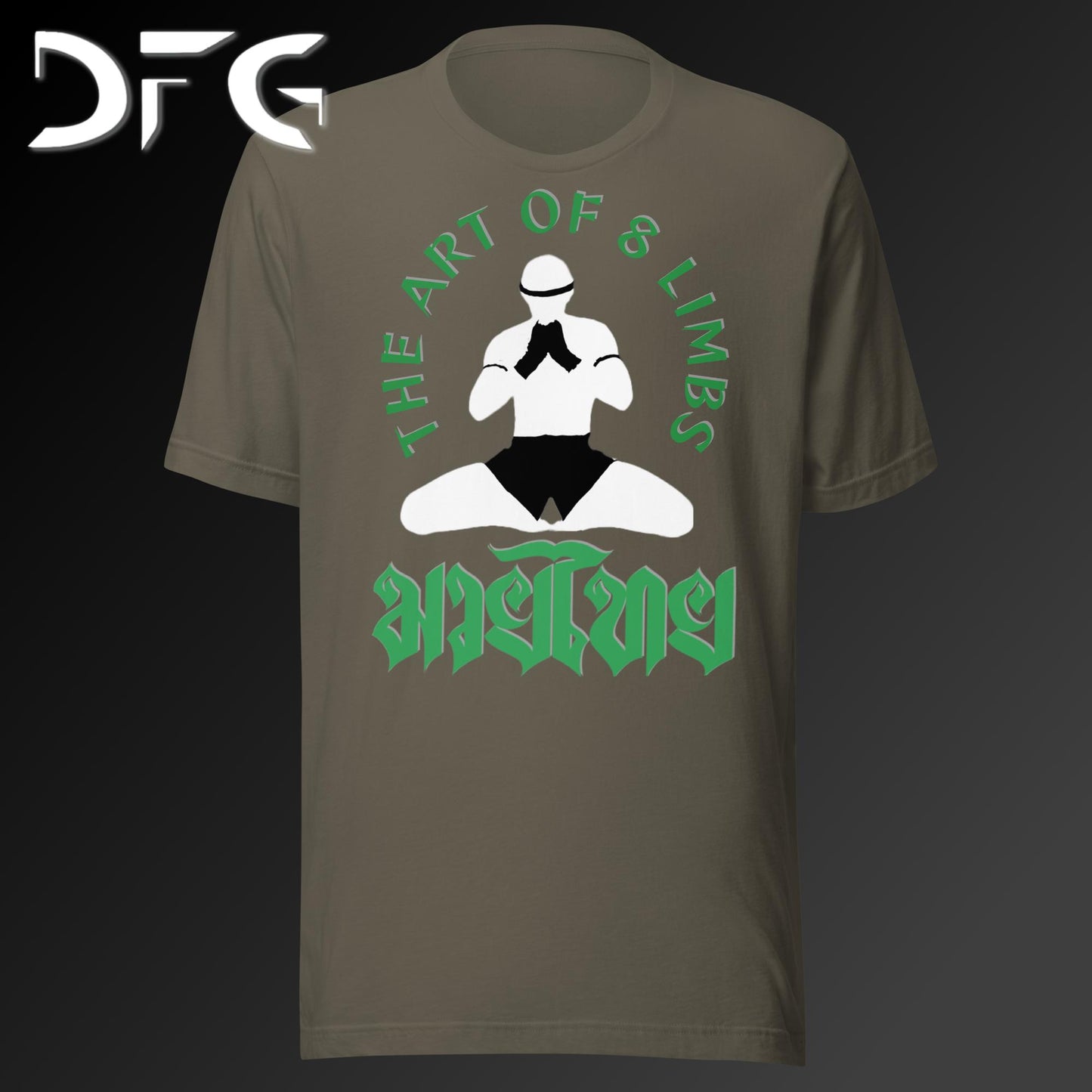 Adult Short-Sleeved T-Shirt Muay Thai Green