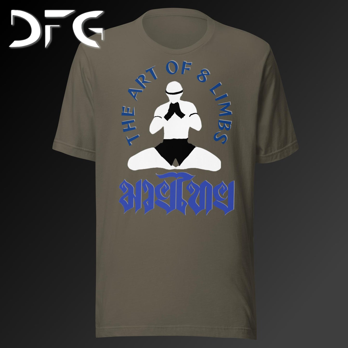 Adult Short-Sleeved T-Shirt Muay Thai Blue