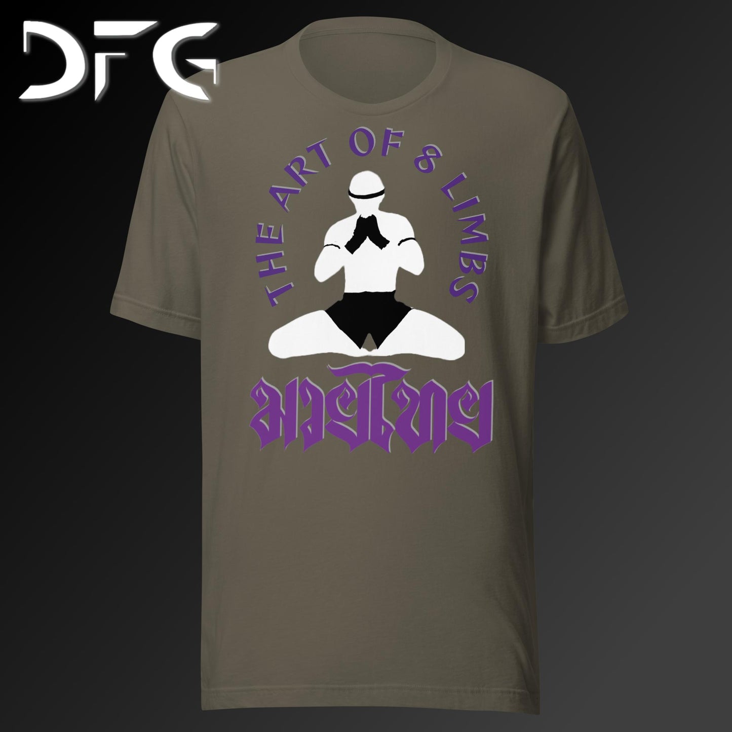 Adult Short-Sleeved T-Shirt Muay Thai Purple