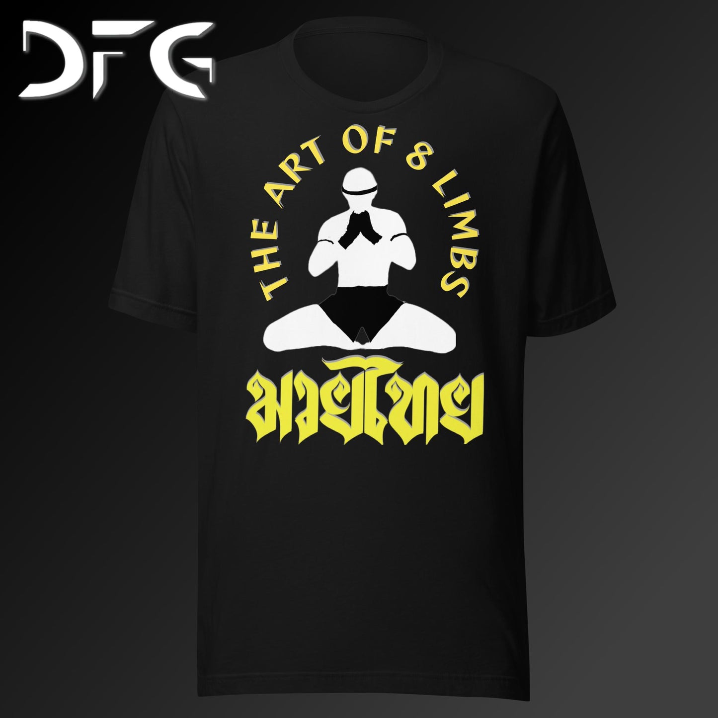 Adult Short-Sleeved T-Shirt Muay Thai Yellow