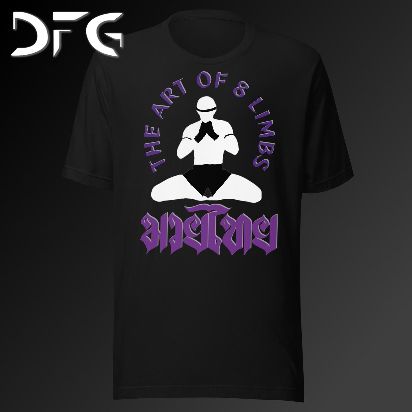 Adult Short-Sleeved T-Shirt Muay Thai Purple