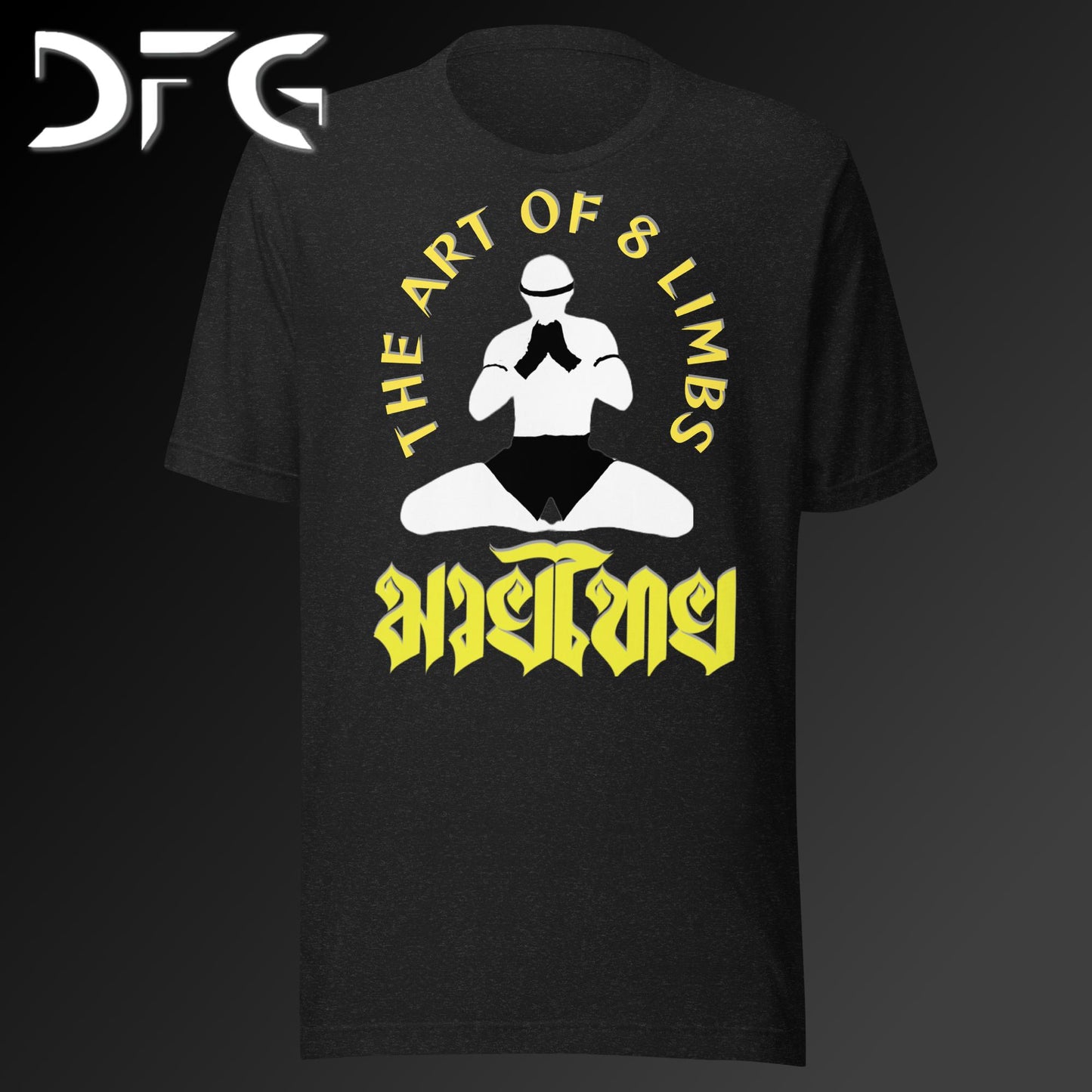 Adult Short-Sleeved T-Shirt Muay Thai Yellow