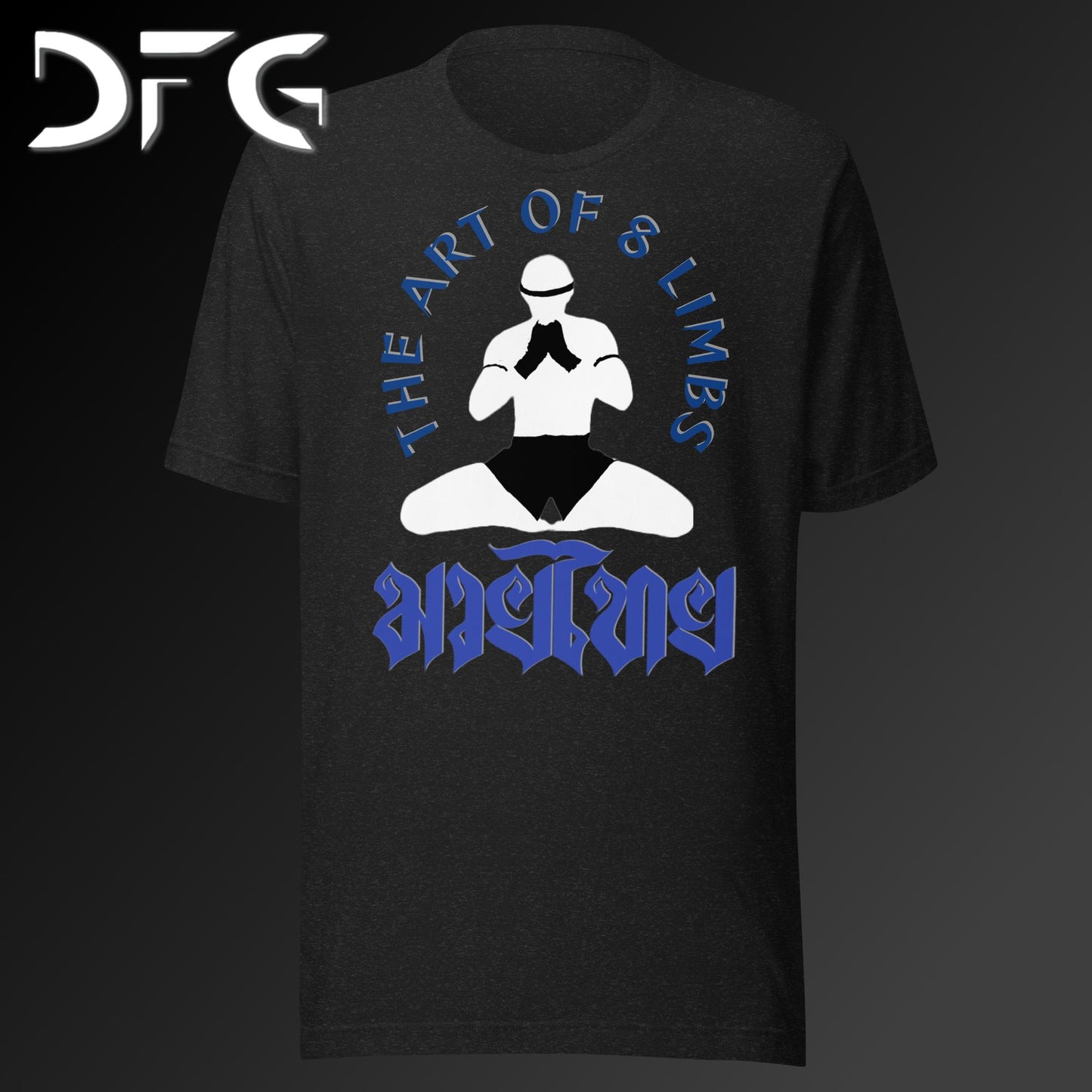 Adult Short-Sleeved T-Shirt Muay Thai Blue