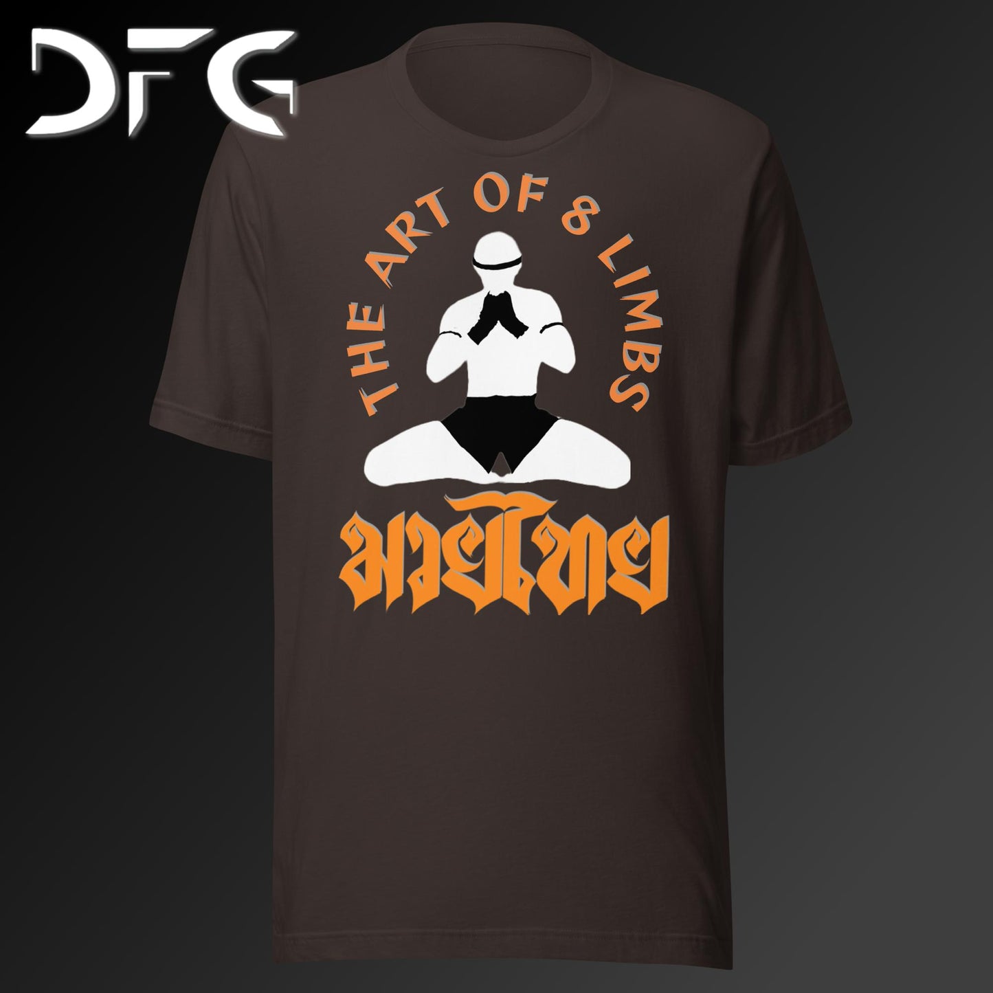 Adult Short-Sleeved T-Shirt Muay Thai Orange