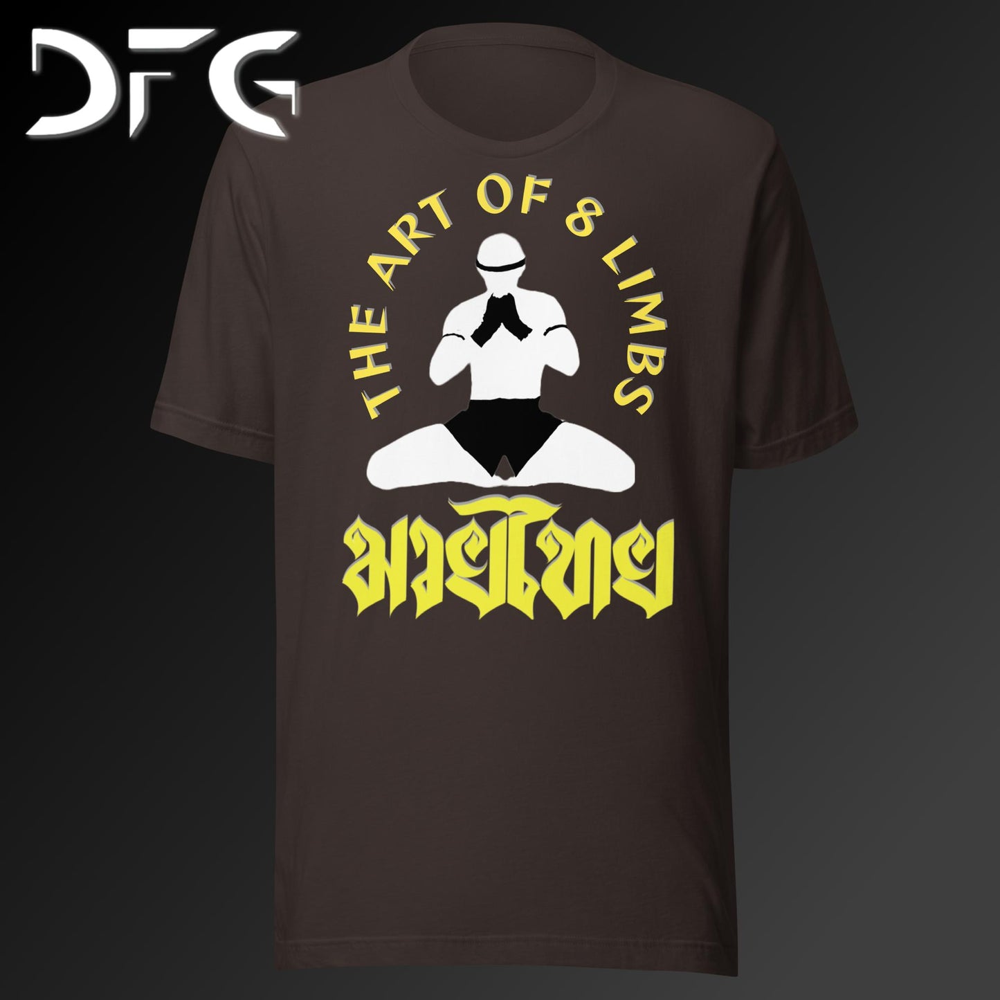 Adult Short-Sleeved T-Shirt Muay Thai Yellow
