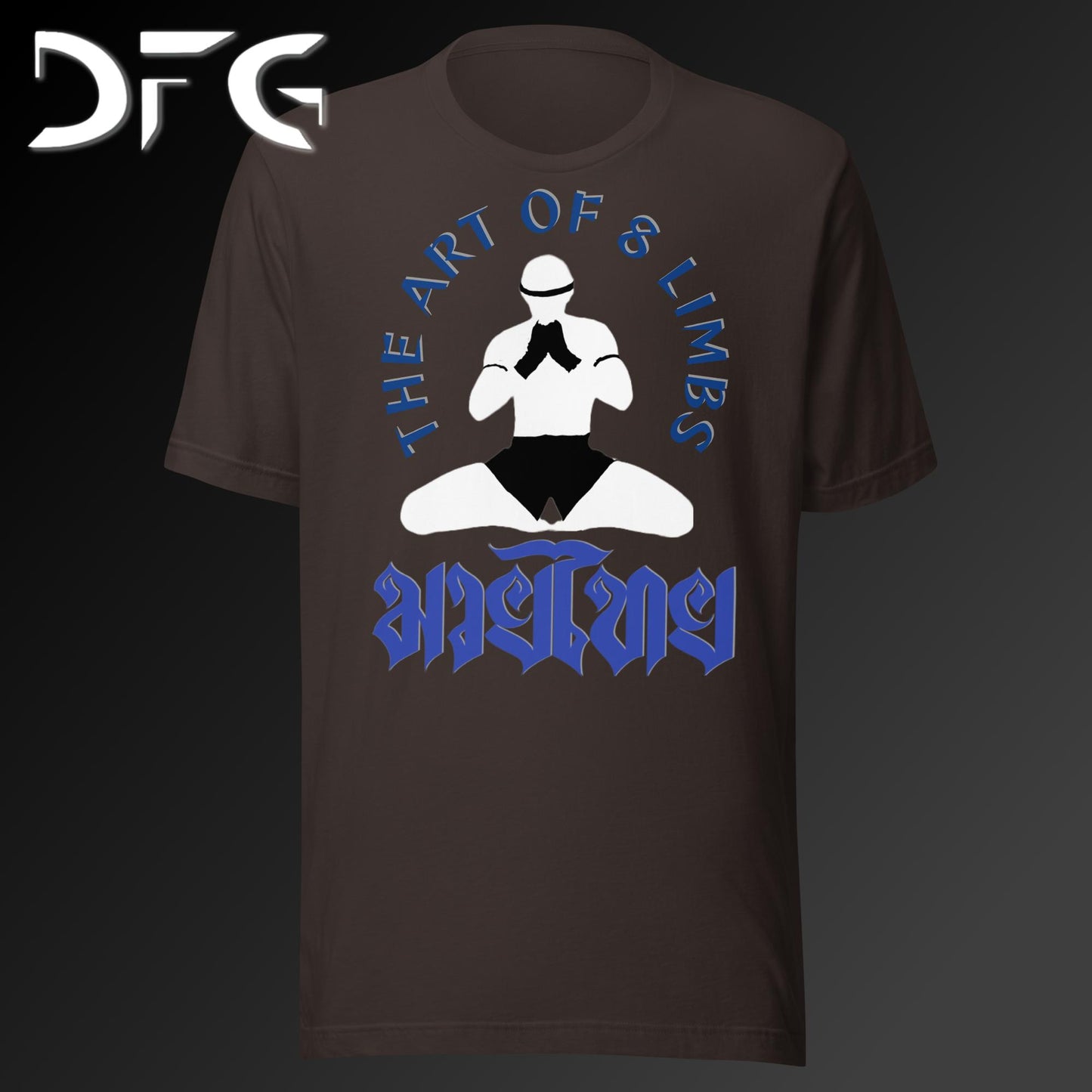 Adult Short-Sleeved T-Shirt Muay Thai Blue