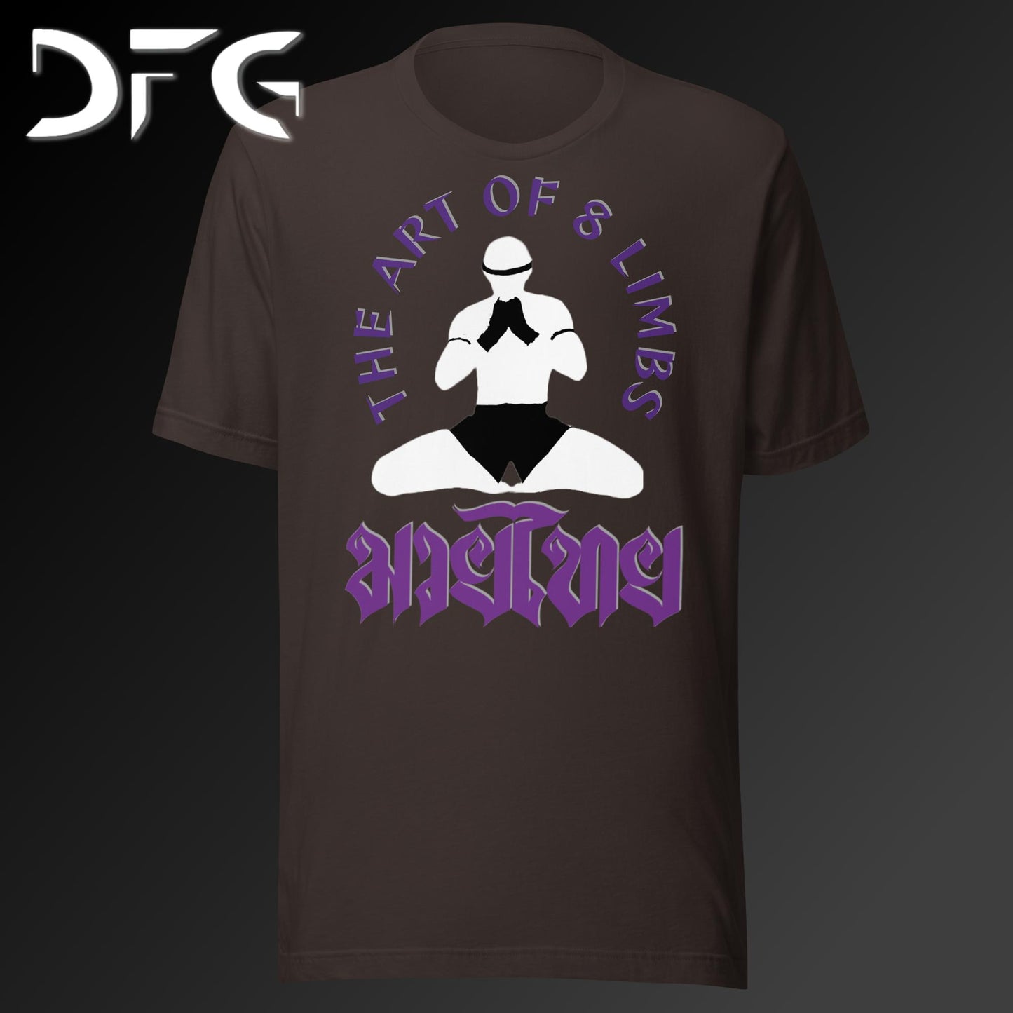 Adult Short-Sleeved T-Shirt Muay Thai Purple