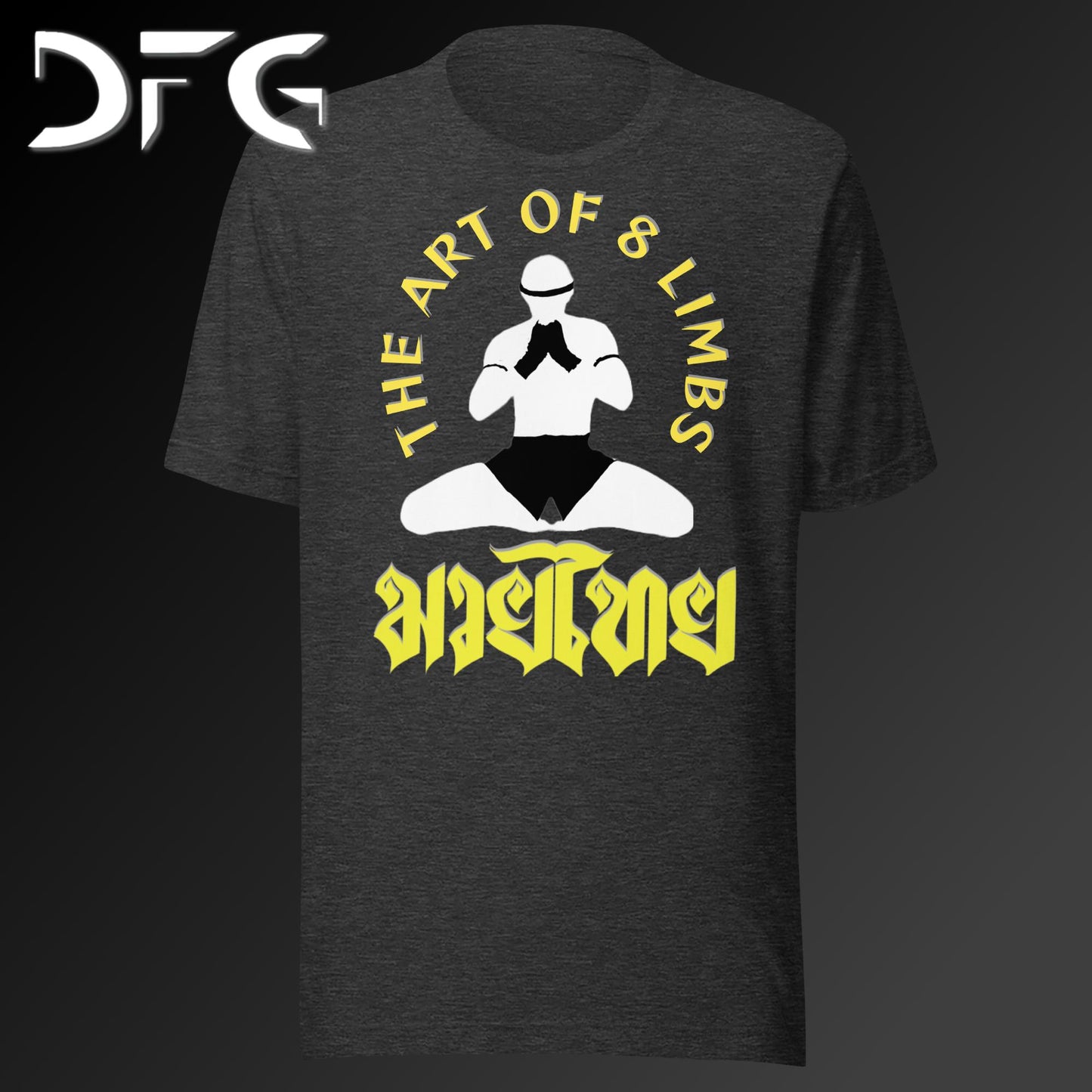 Adult Short-Sleeved T-Shirt Muay Thai Yellow