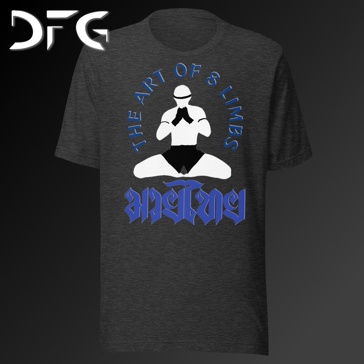 Adult Short-Sleeved T-Shirt Muay Thai Blue