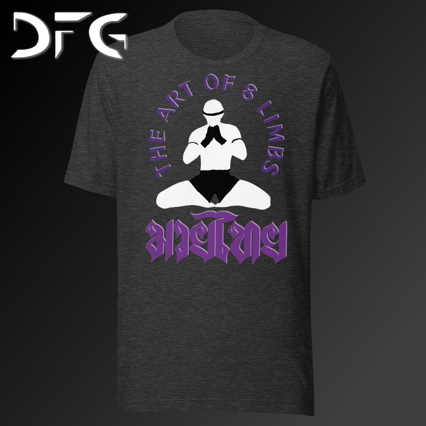 Adult Short-Sleeved T-Shirt Muay Thai Purple