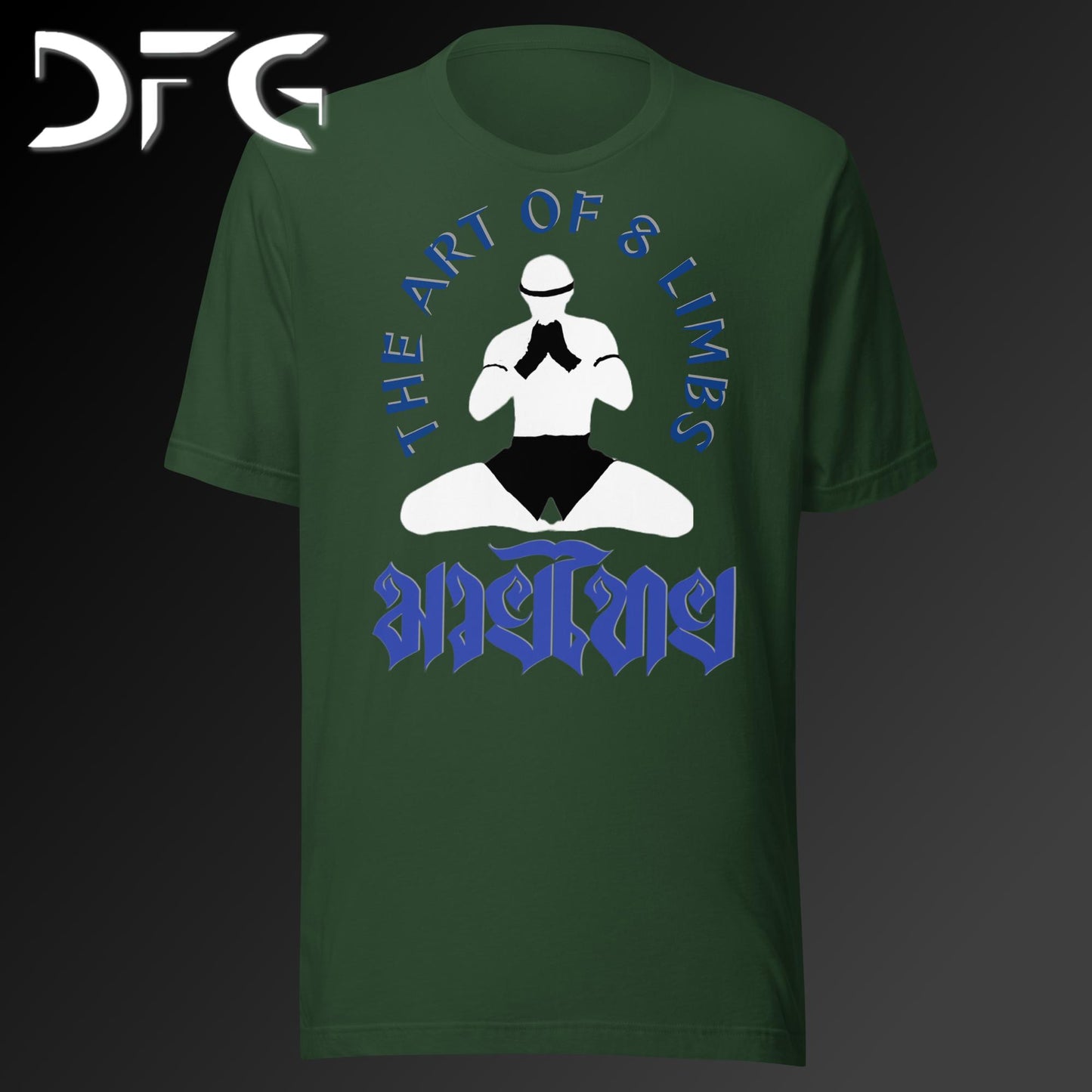 Adult Short-Sleeved T-Shirt Muay Thai Blue