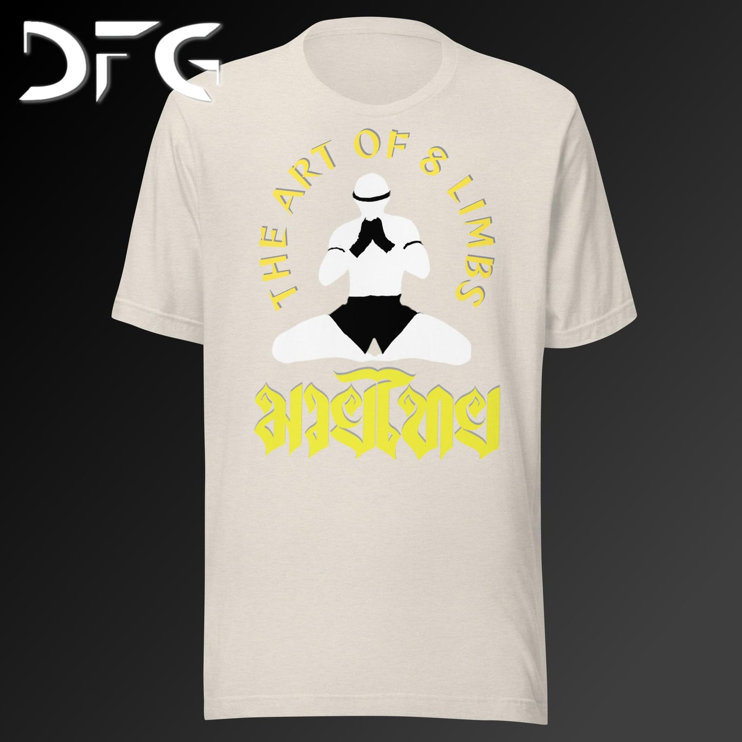 Adult Short-Sleeved T-Shirt Muay Thai Yellow