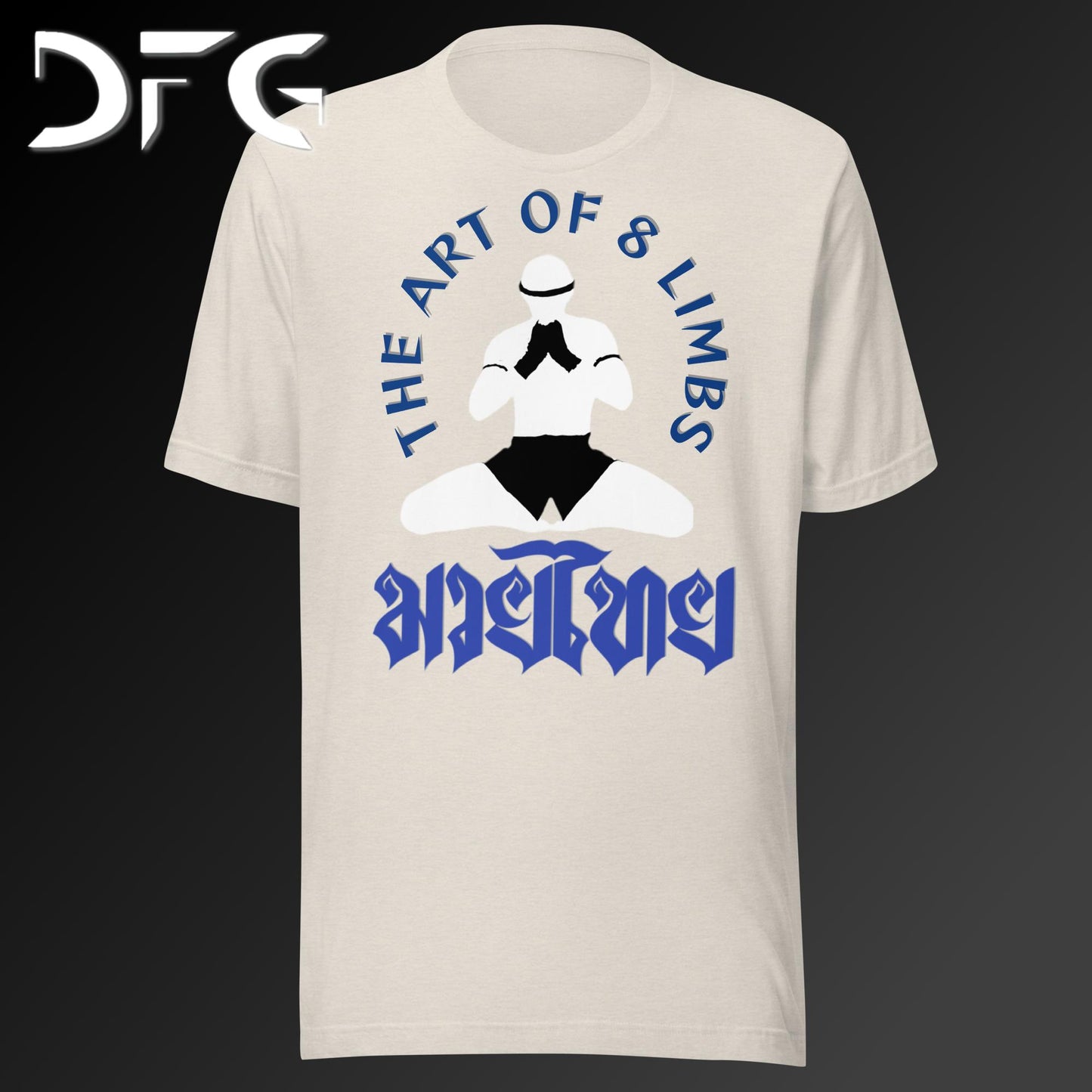 Adult Short-Sleeved T-Shirt Muay Thai Blue