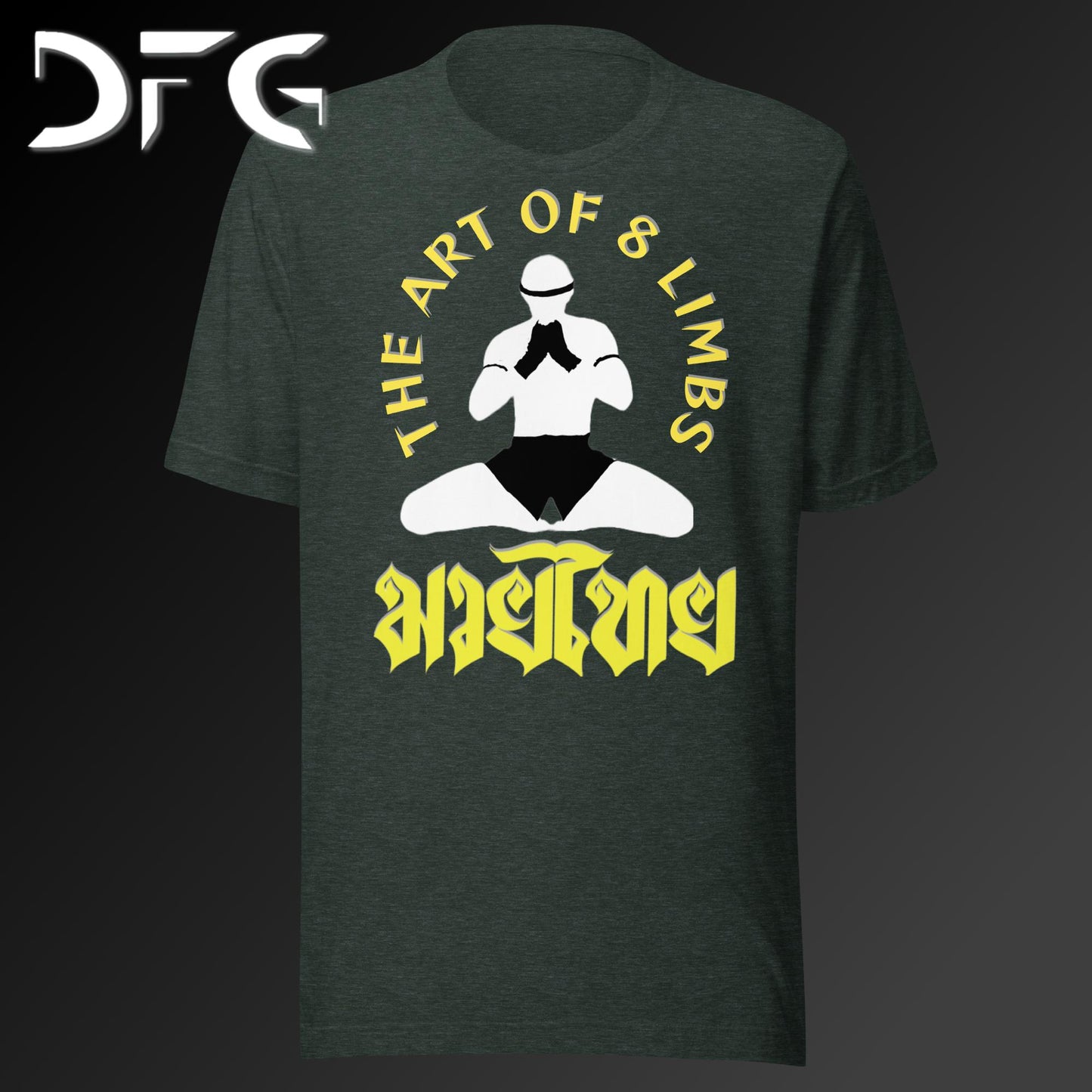 Adult Short-Sleeved T-Shirt Muay Thai Yellow