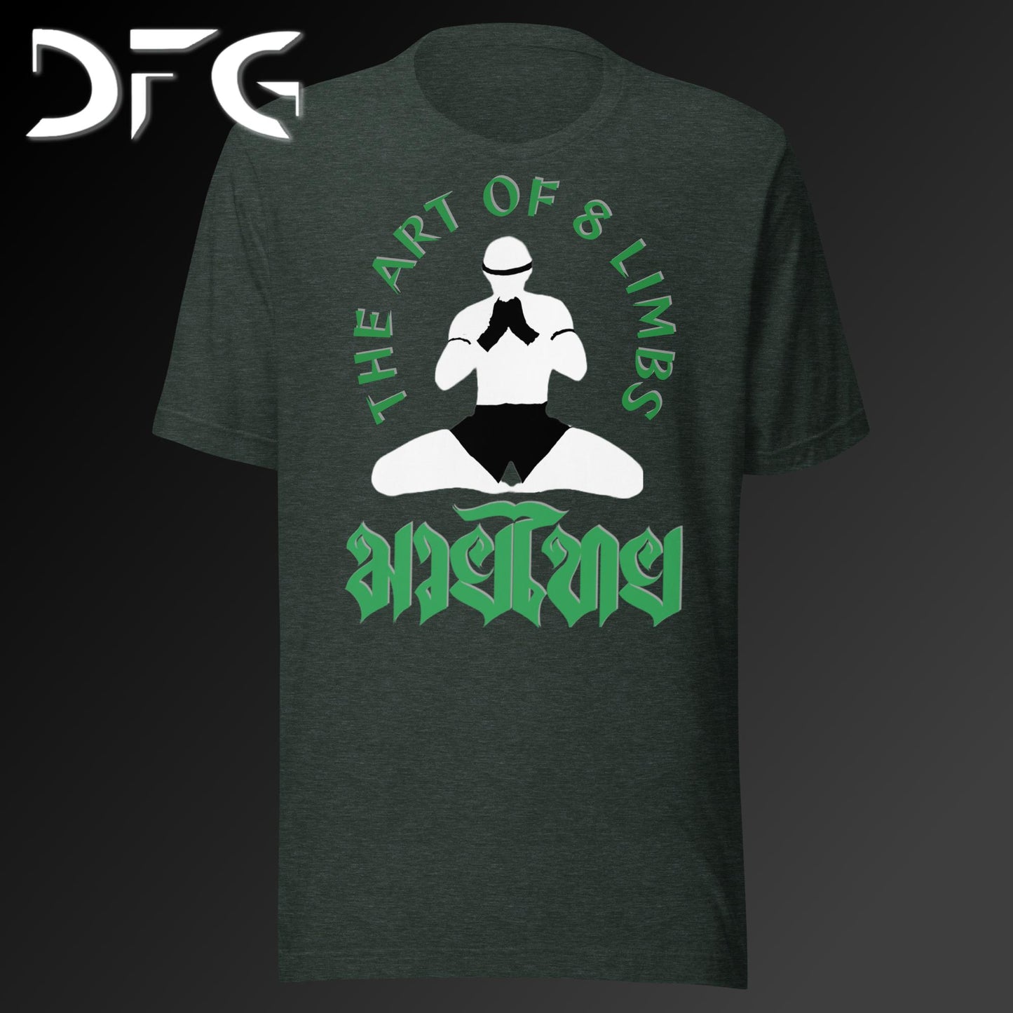 Adult Short-Sleeved T-Shirt Muay Thai Green