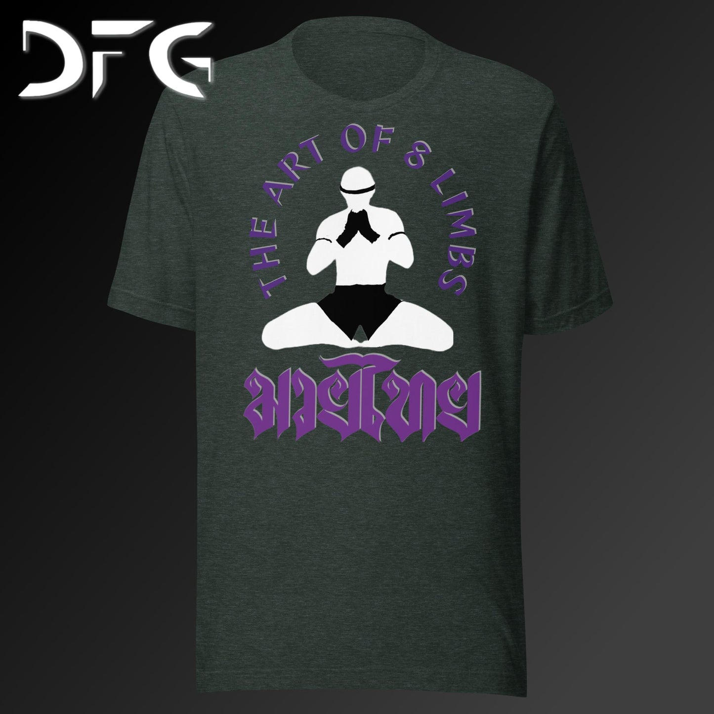 Adult Short-Sleeved T-Shirt Muay Thai Purple