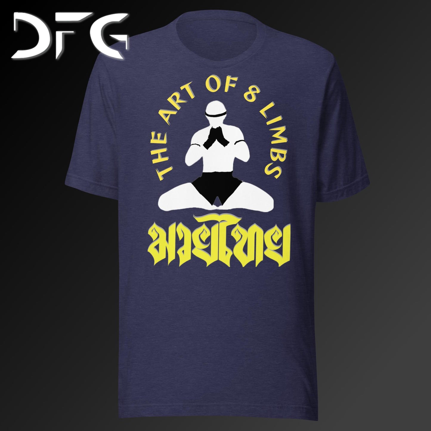 Adult Short-Sleeved T-Shirt Muay Thai Yellow