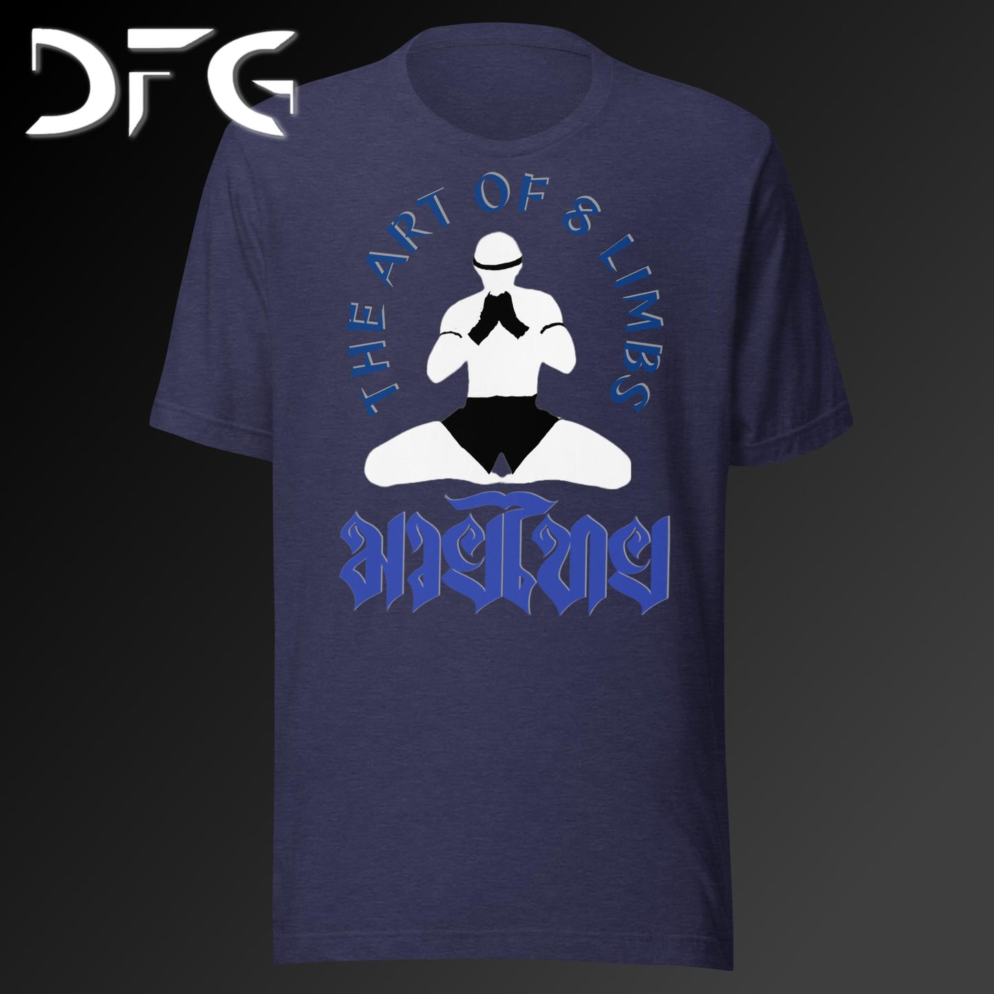 Adult Short-Sleeved T-Shirt Muay Thai Blue