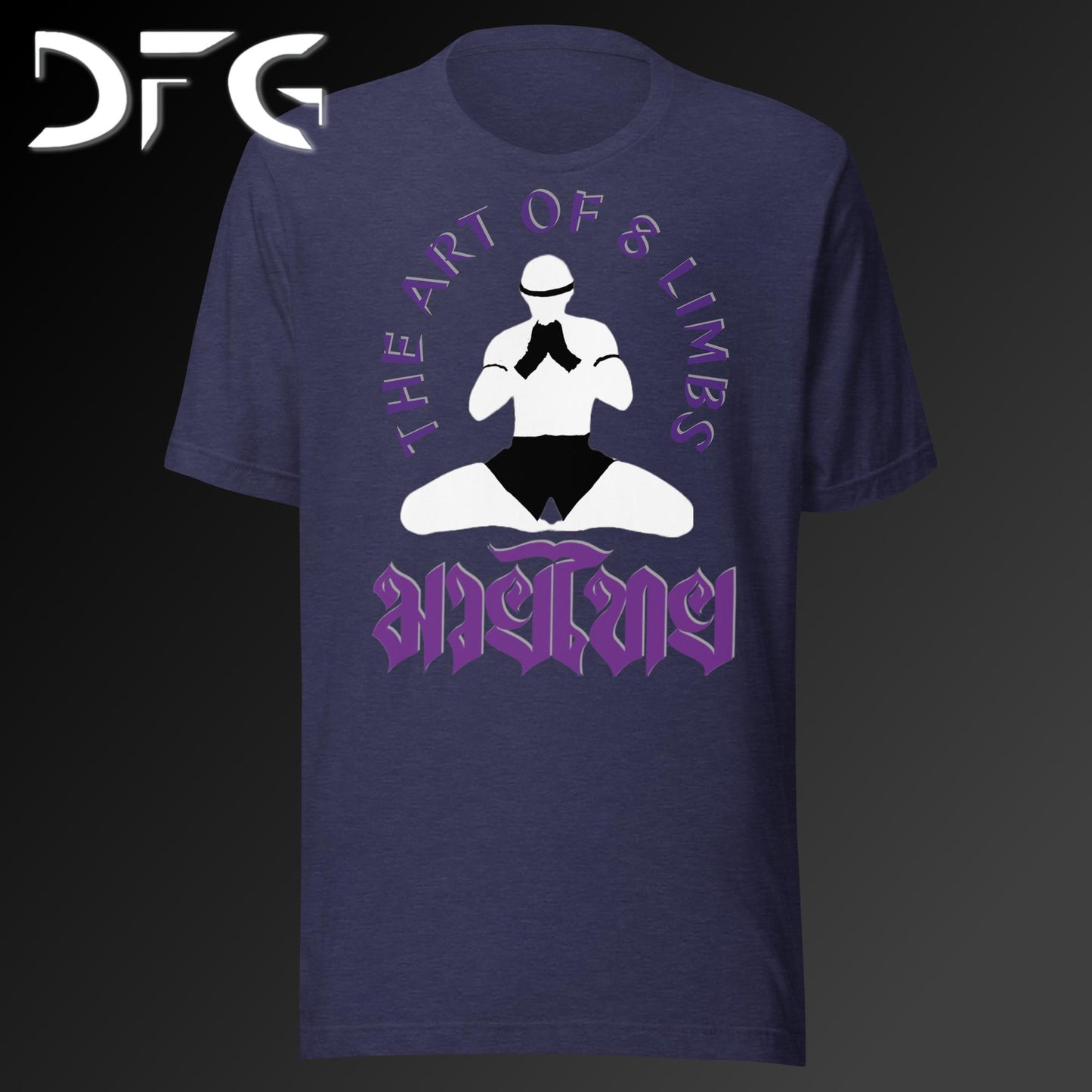 Adult Short-Sleeved T-Shirt Muay Thai Purple