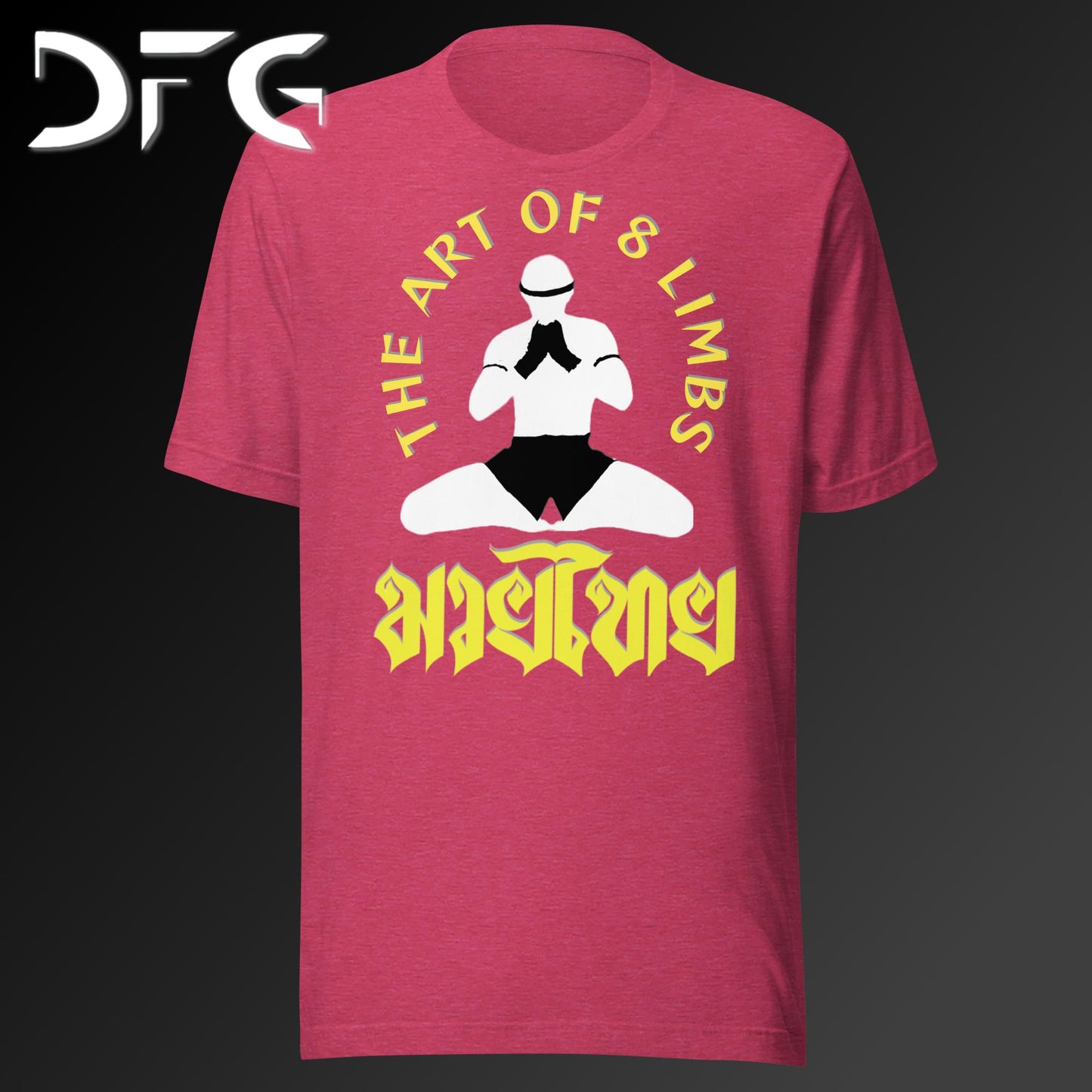 Adult Short-Sleeved T-Shirt Muay Thai Yellow