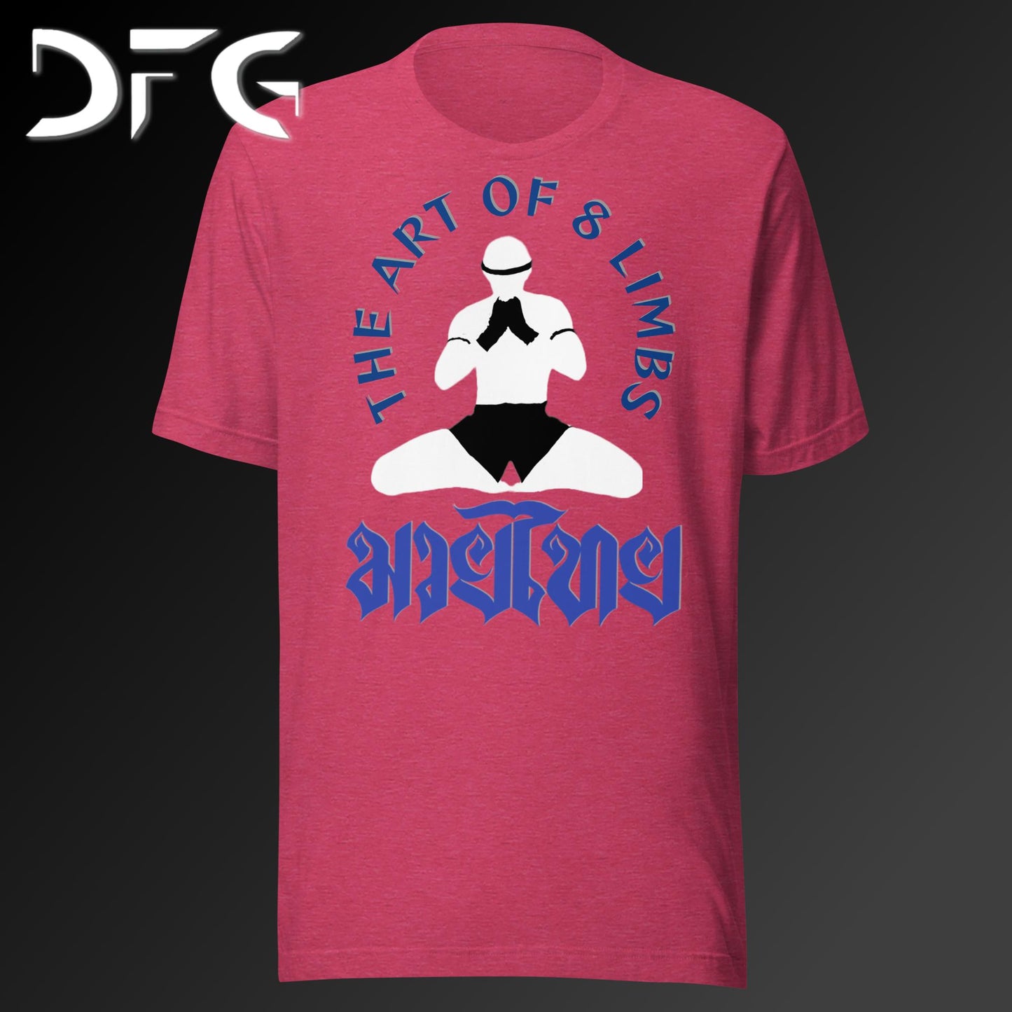Adult Short-Sleeved T-Shirt Muay Thai Blue