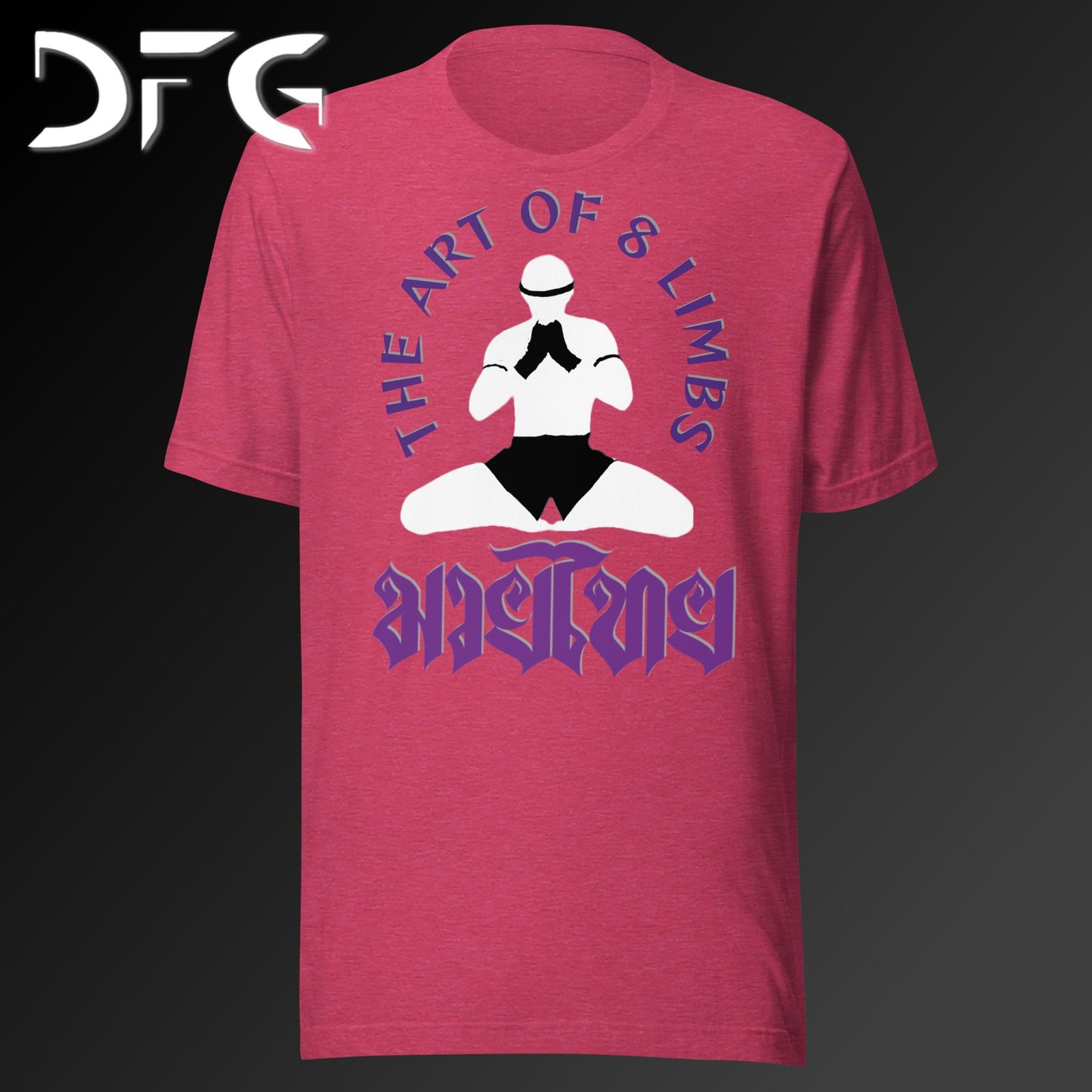 Adult Short-Sleeved T-Shirt Muay Thai Purple