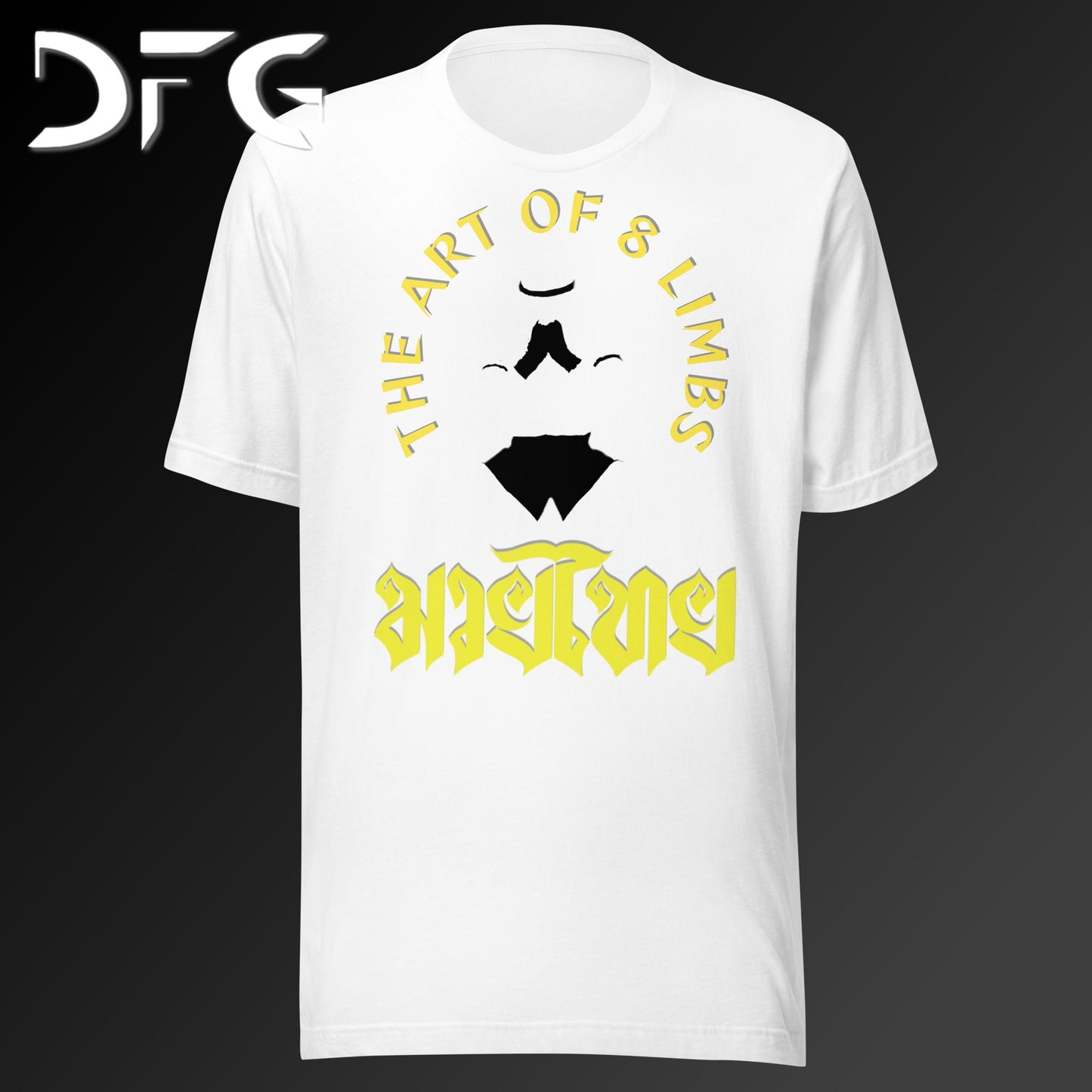 Adult Short-Sleeved T-Shirt Muay Thai Yellow