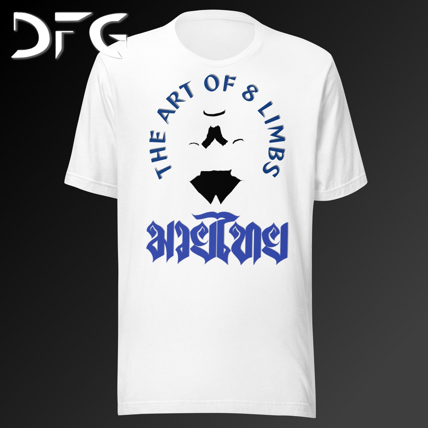 Adult Short-Sleeved T-Shirt Muay Thai Blue