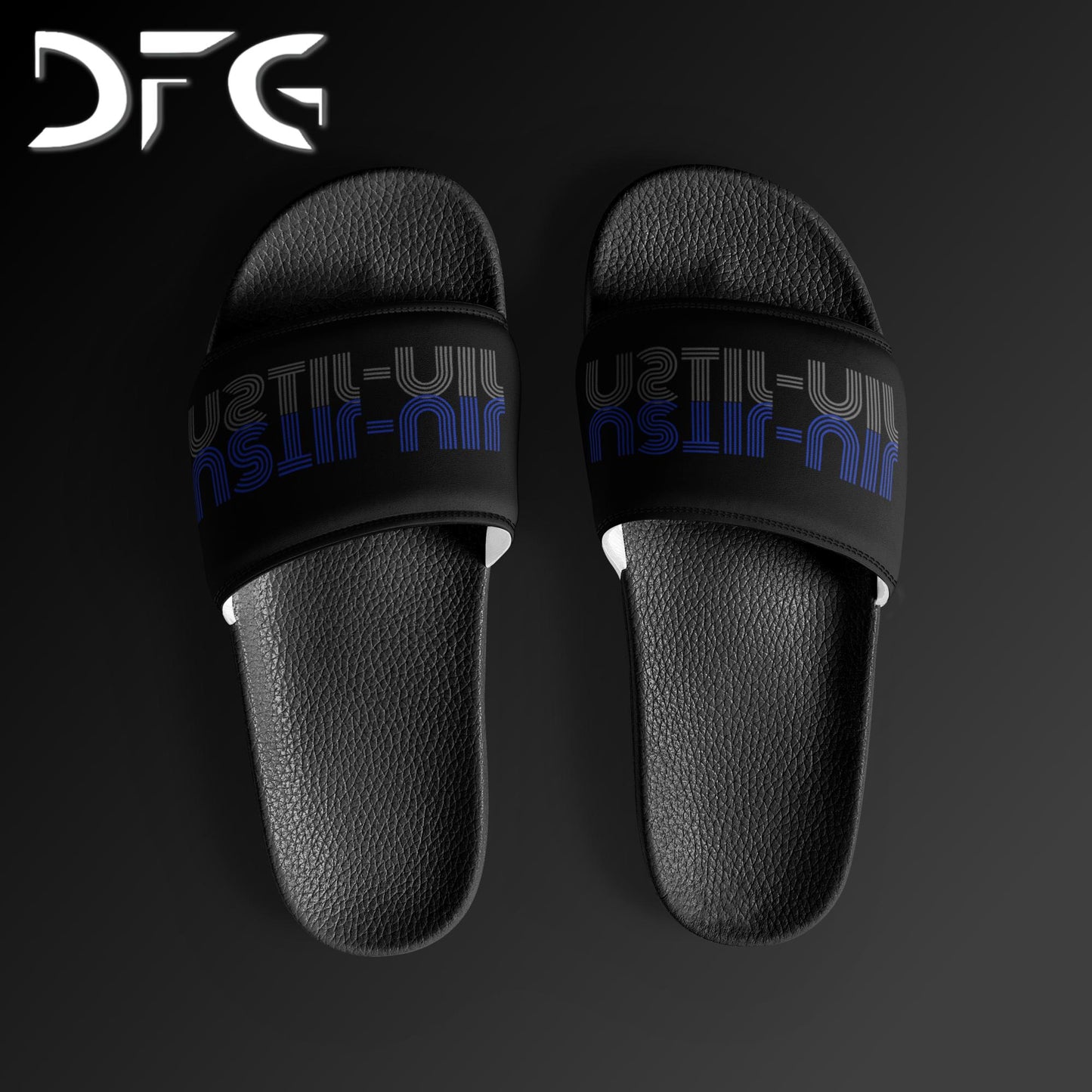 Feminine-Sized Slides BJJ Blue