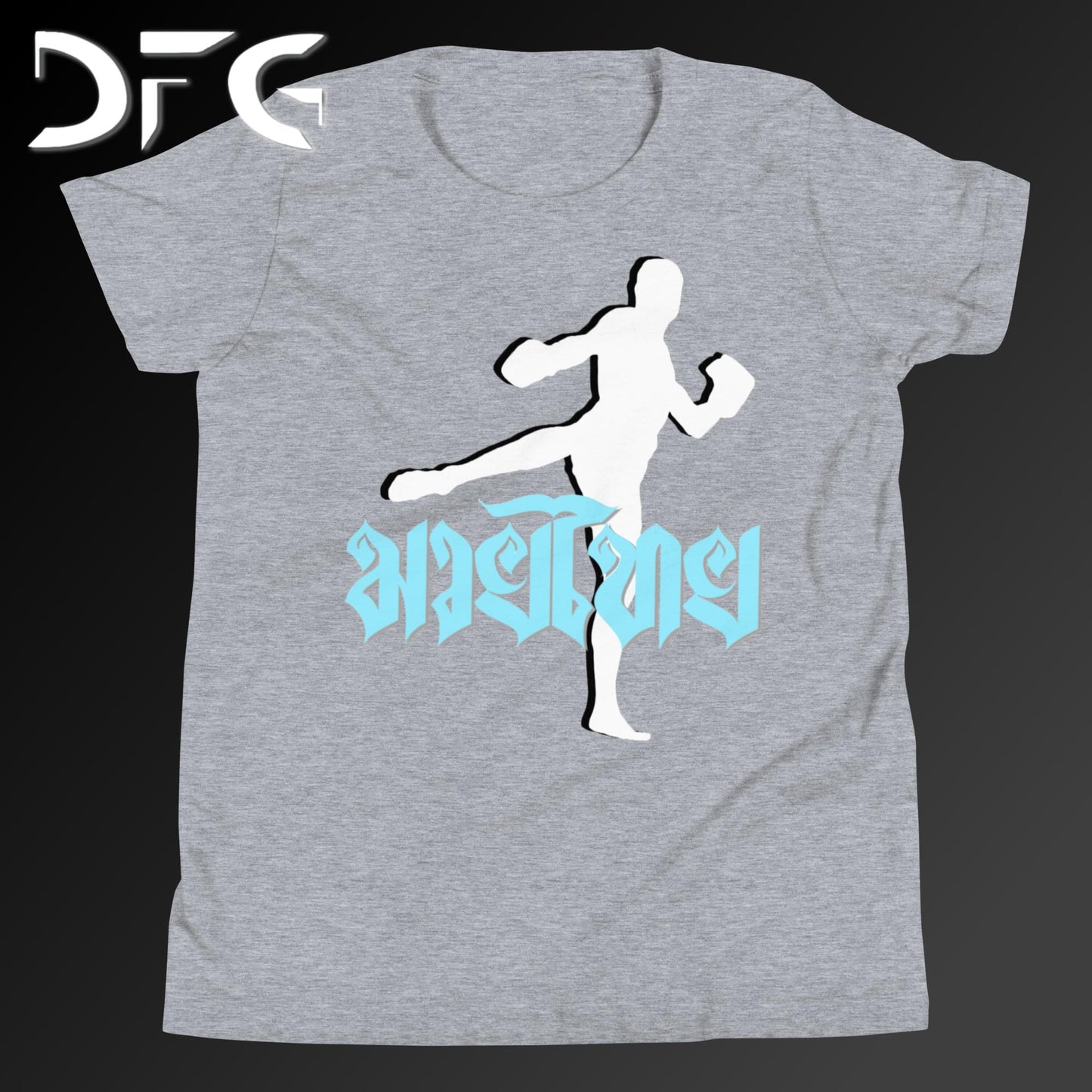 Youth Short-Sleeve T-Shirt Muay Thai Ice Blue