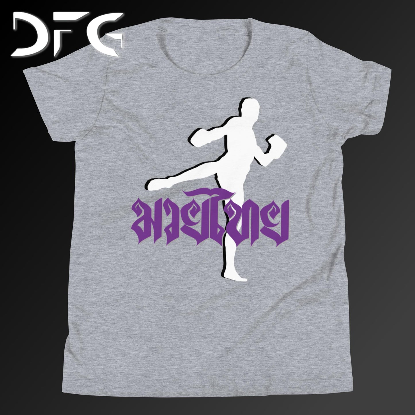 Youth Short-Sleeve T-Shirt Muay Thai Purple