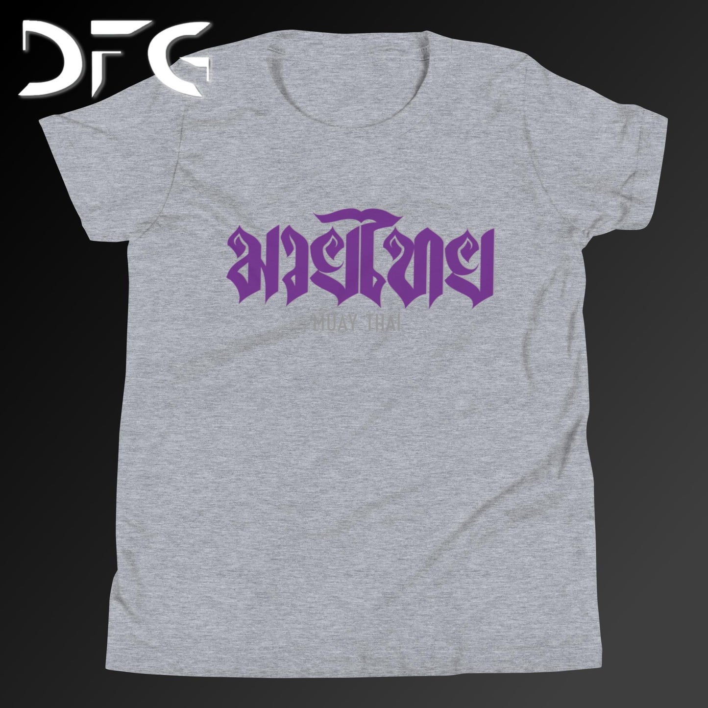 Youth Short-Sleeve T-Shirt Muay Thai Purple