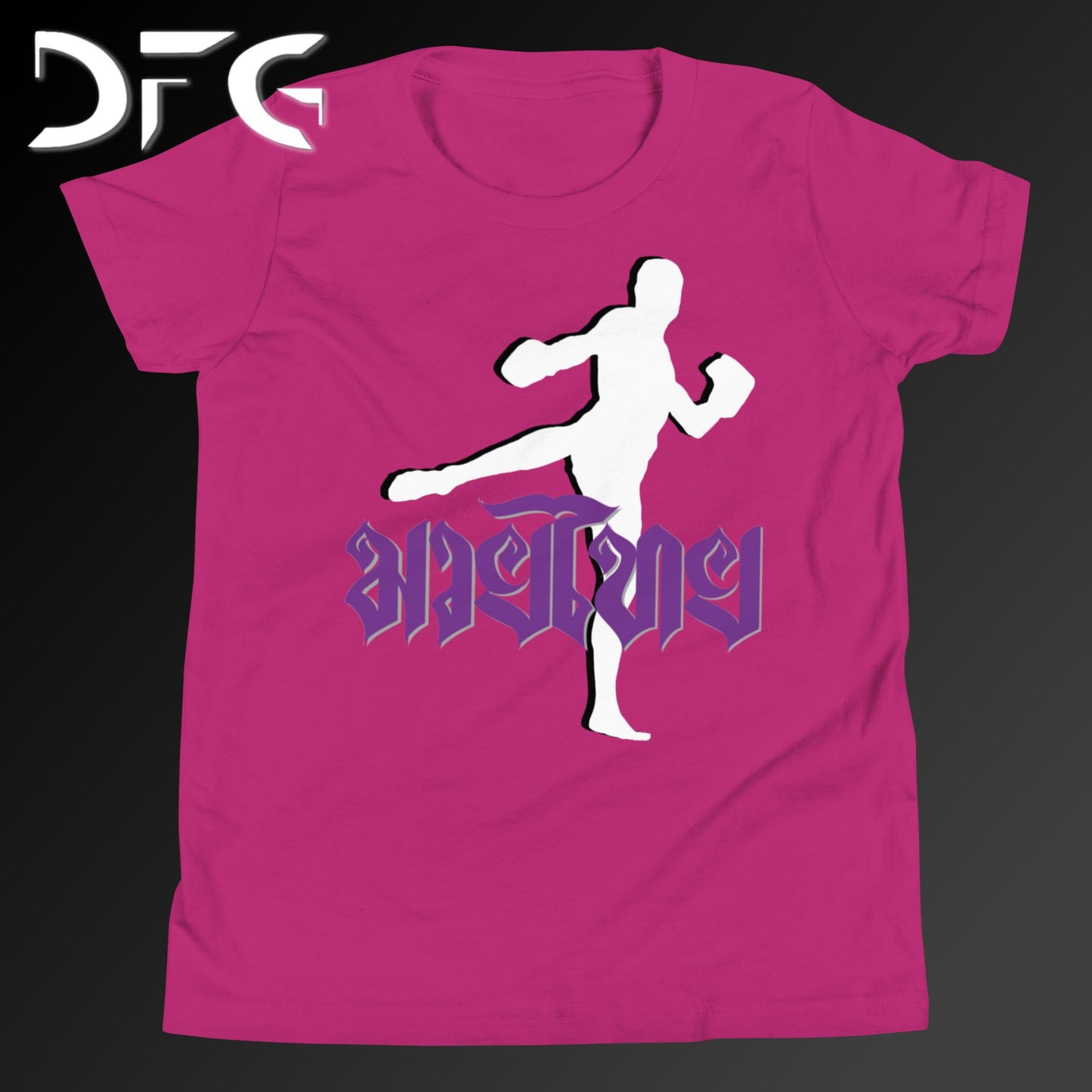 Youth Short-Sleeve T-Shirt Muay Thai Purple