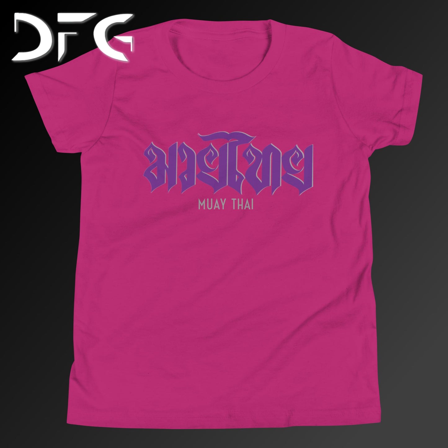 Youth Short-Sleeve T-Shirt Muay Thai Purple