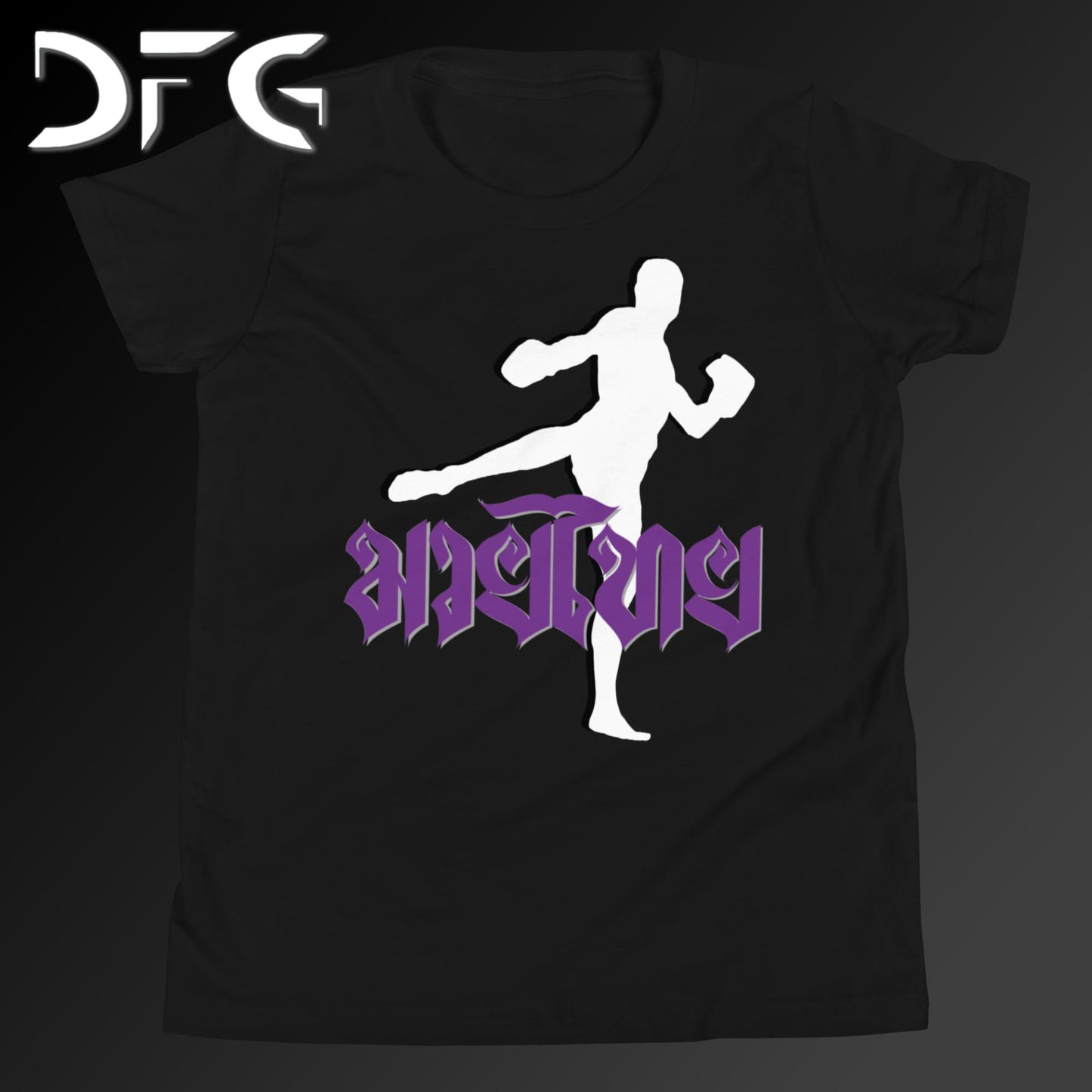 Youth Short-Sleeve T-Shirt Muay Thai Purple