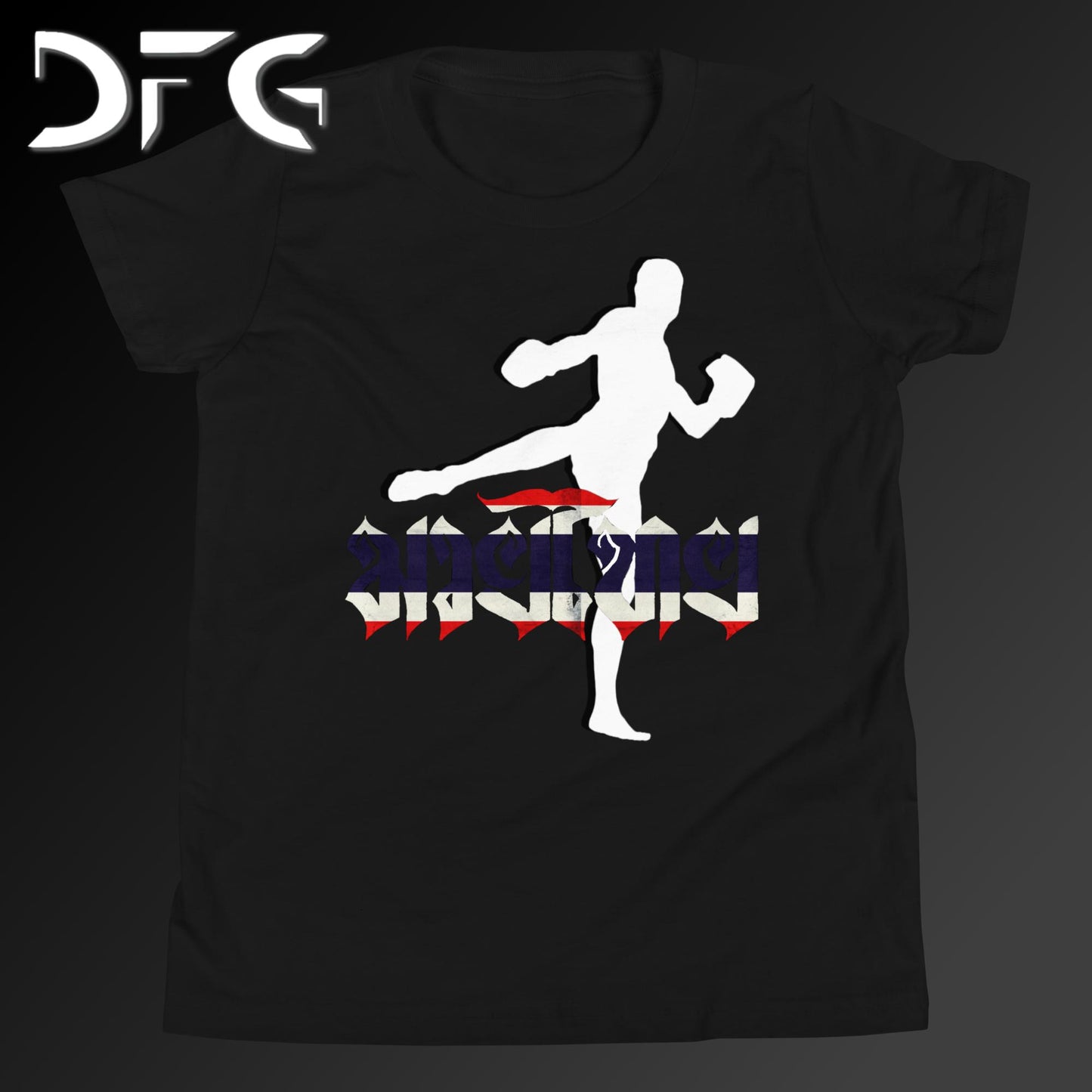 Youth Short-Sleeve T-Shirt Muay Thai Flag
