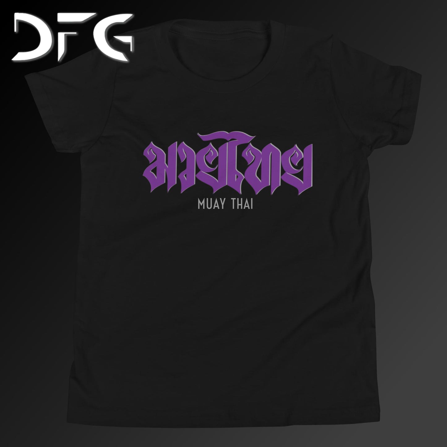 Youth Short-Sleeve T-Shirt Muay Thai Purple