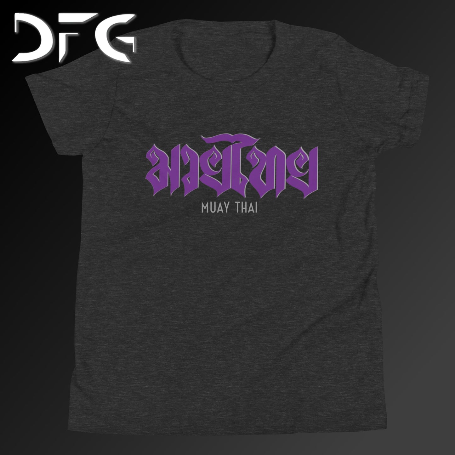 Youth Short-Sleeve T-Shirt Muay Thai Purple