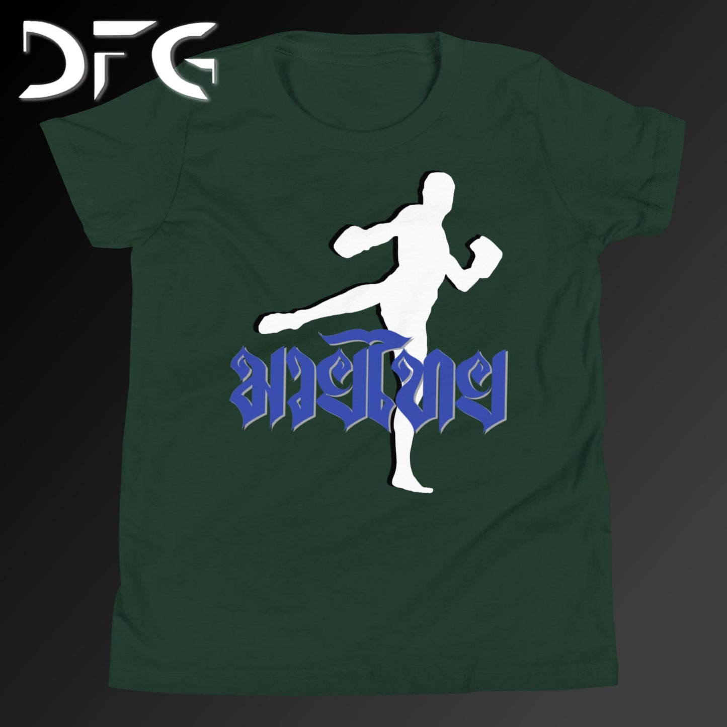 Youth Short-Sleeve T-Shirt Muay Thai Blue