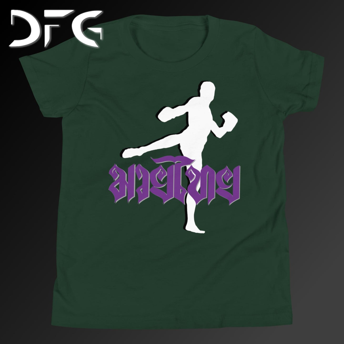 Youth Short-Sleeve T-Shirt Muay Thai Purple
