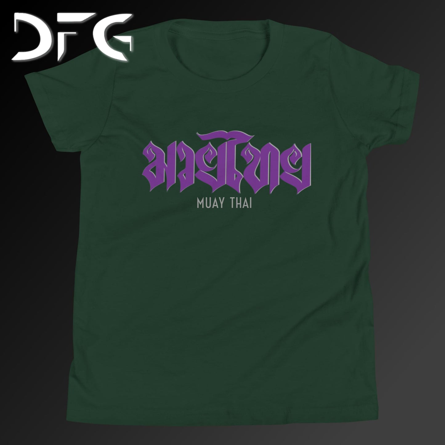 Youth Short-Sleeve T-Shirt Muay Thai Purple