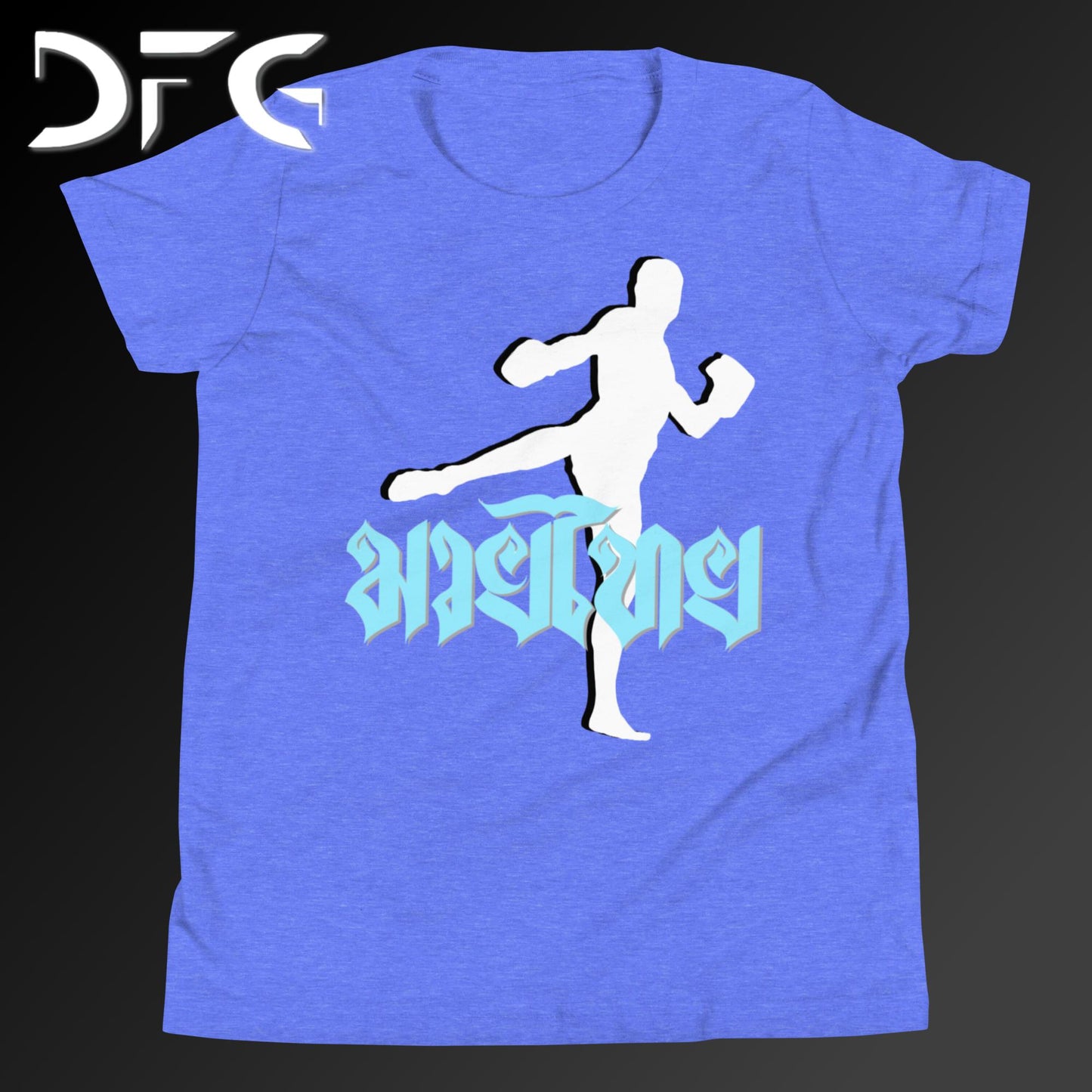 Youth Short-Sleeve T-Shirt Muay Thai Ice Blue