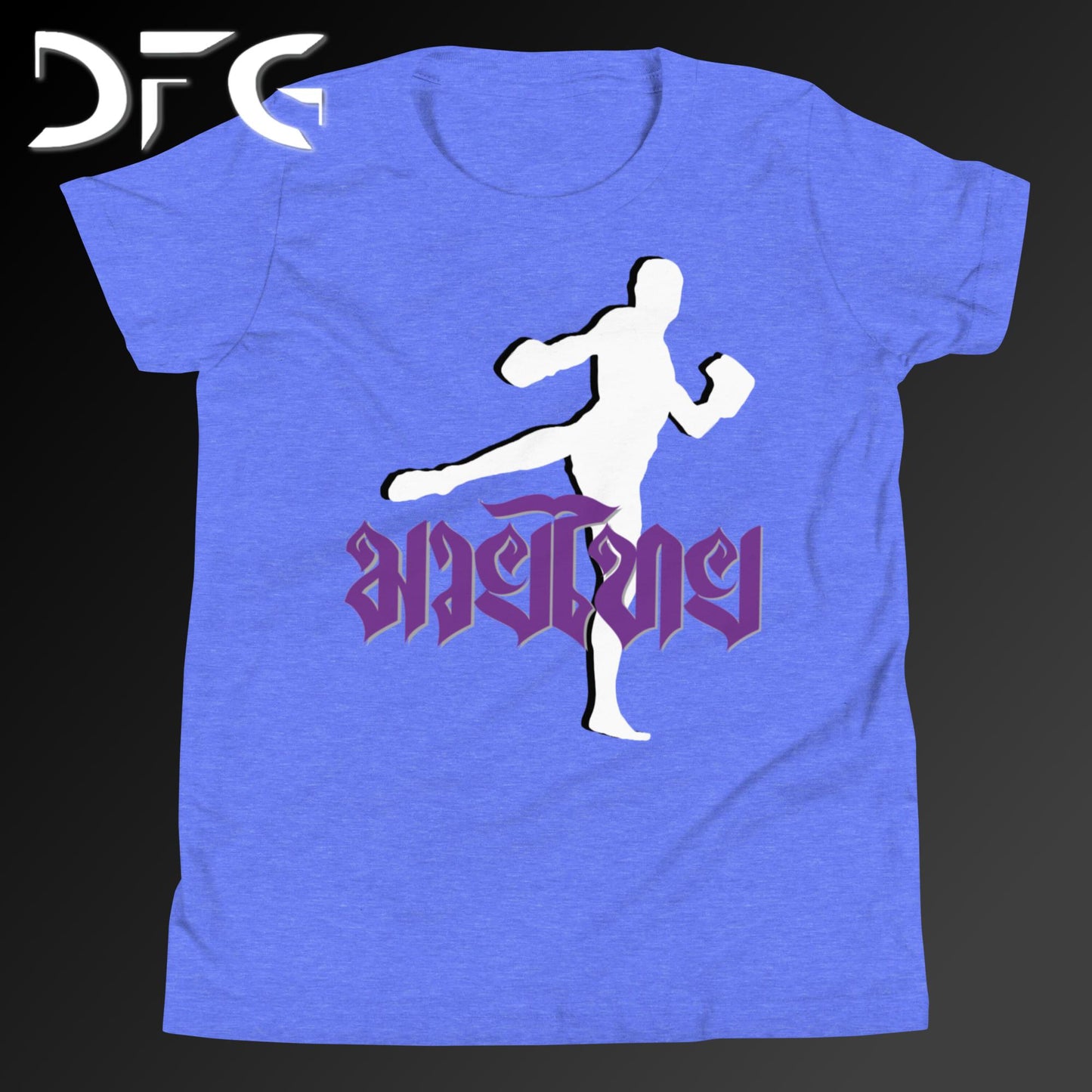 Youth Short-Sleeve T-Shirt Muay Thai Purple