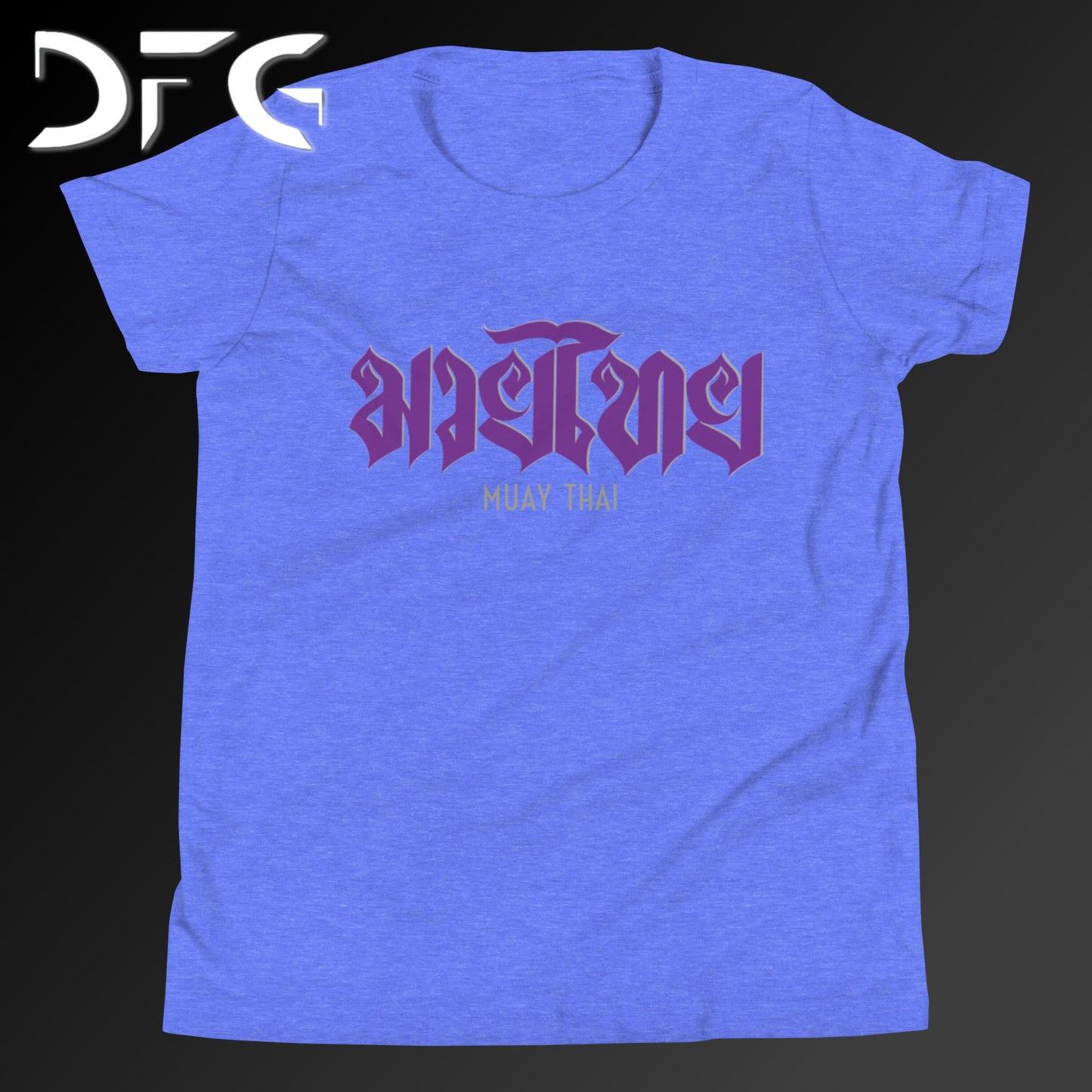 Youth Short-Sleeve T-Shirt Muay Thai Purple