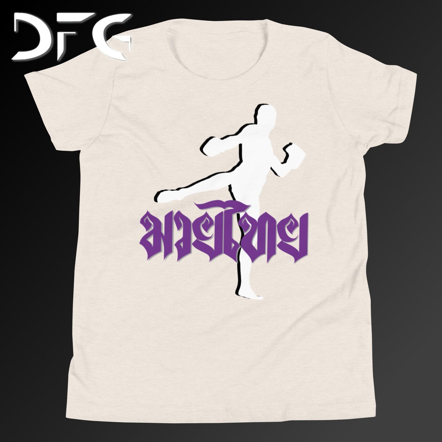 Youth Short-Sleeve T-Shirt Muay Thai Purple